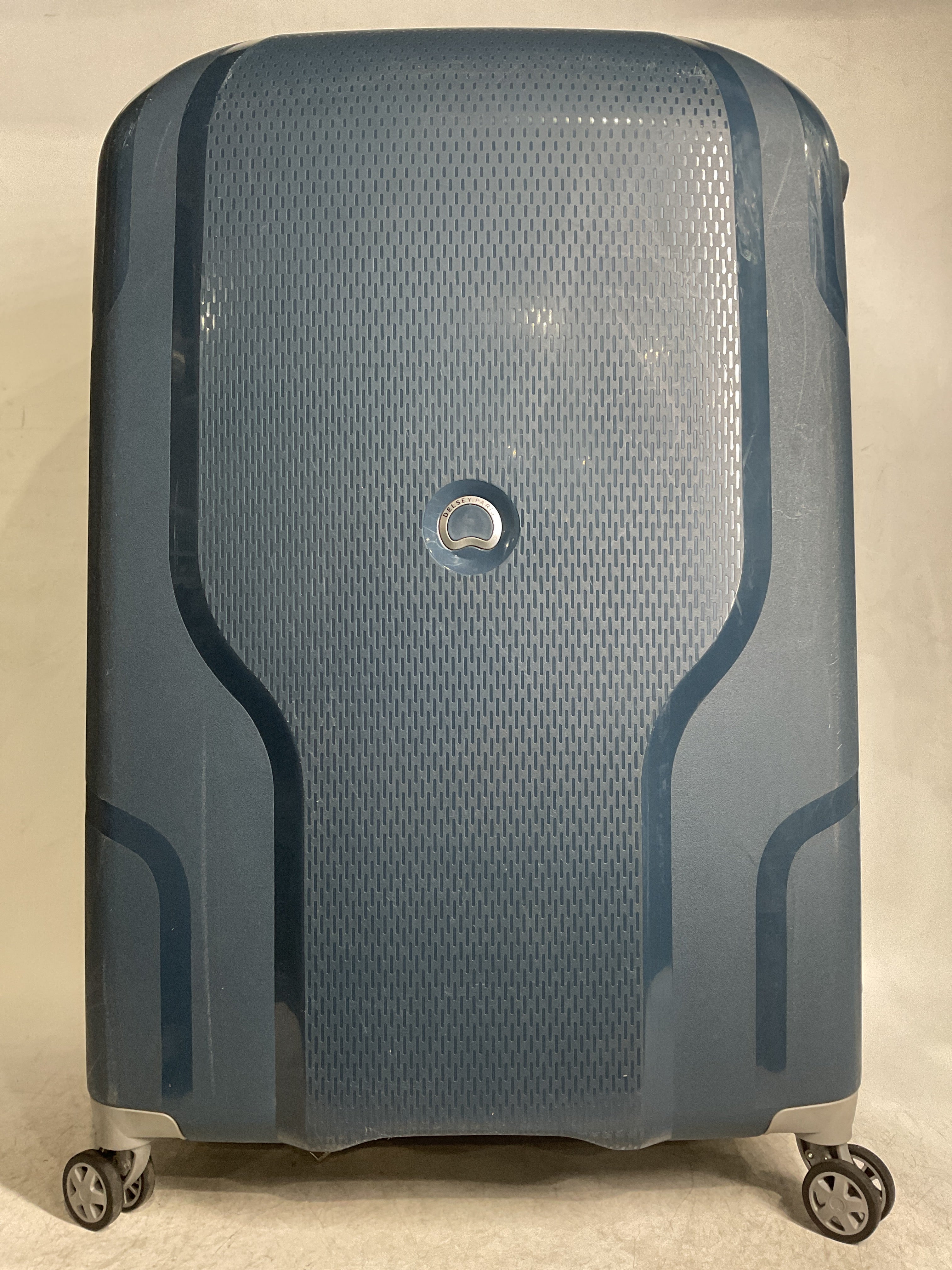 DELSEY Paris Clavel Hardside Expandable Luggage with Spinner Wheels ( BLUE JEAN , Checked-Large 30 Inch ) BLUE JEAN Checked Large 30 Inch U30