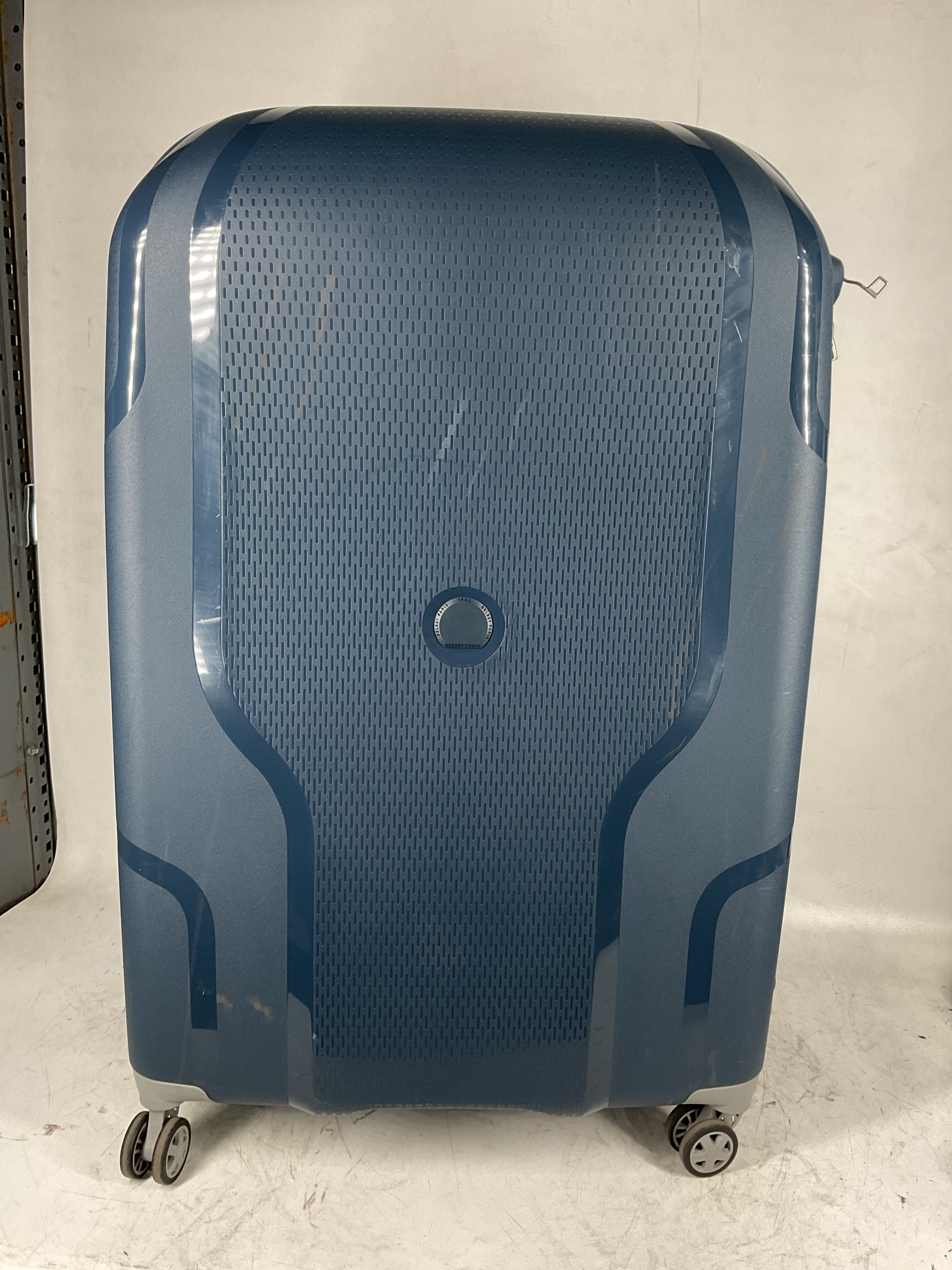 DELSEY Paris Clavel Hardside Expandable Luggage with Spinner Wheels ( BLUE JEAN , Checked-Large 30 Inch ) BLUE JEAN Checked Large 30 Inch U7
