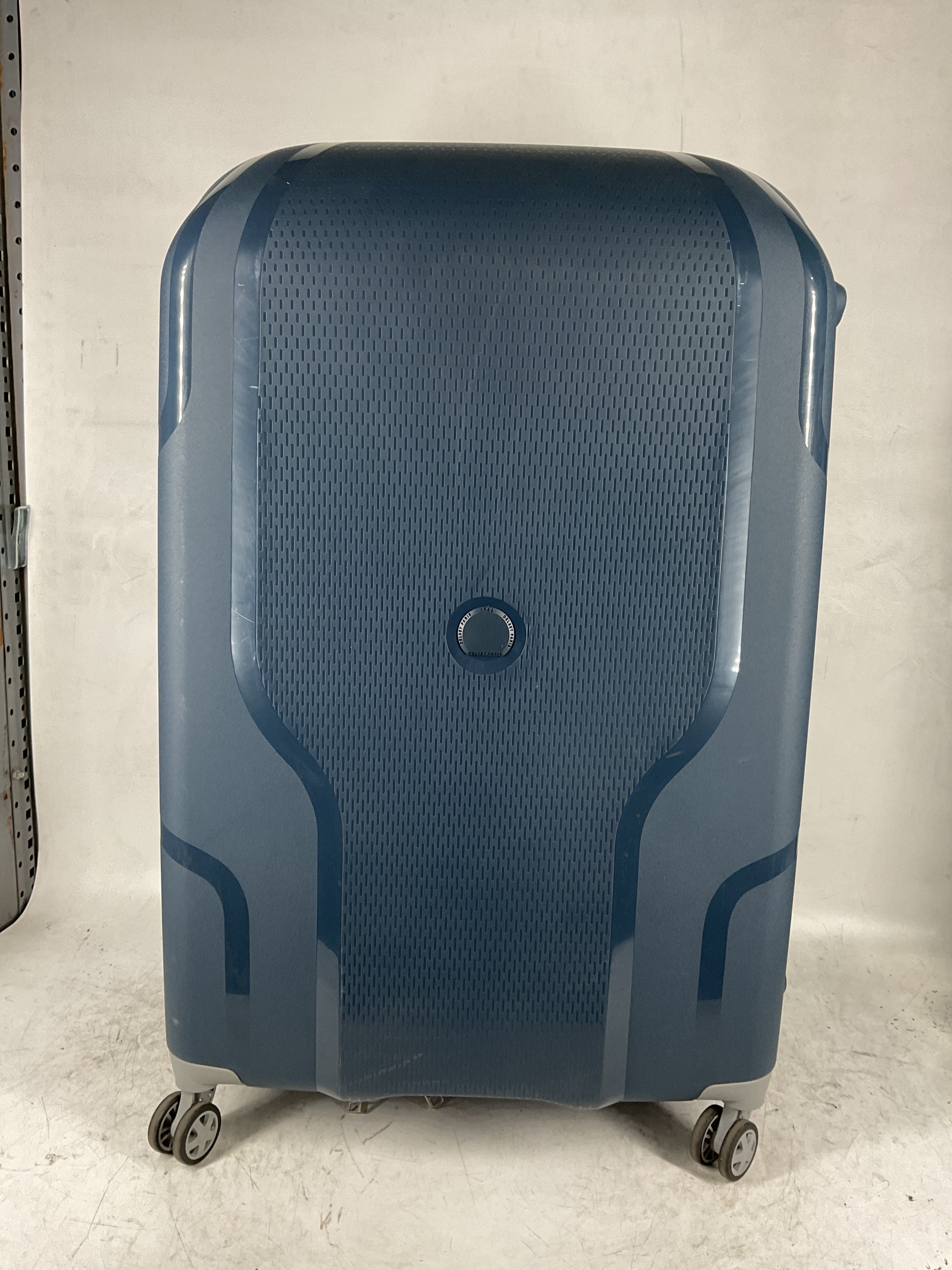 DELSEY Paris Clavel Hardside Expandable Luggage with Spinner Wheels ( BLUE JEAN , Checked-Large 30 Inch ) BLUE JEAN Checked Large 30 Inch U8