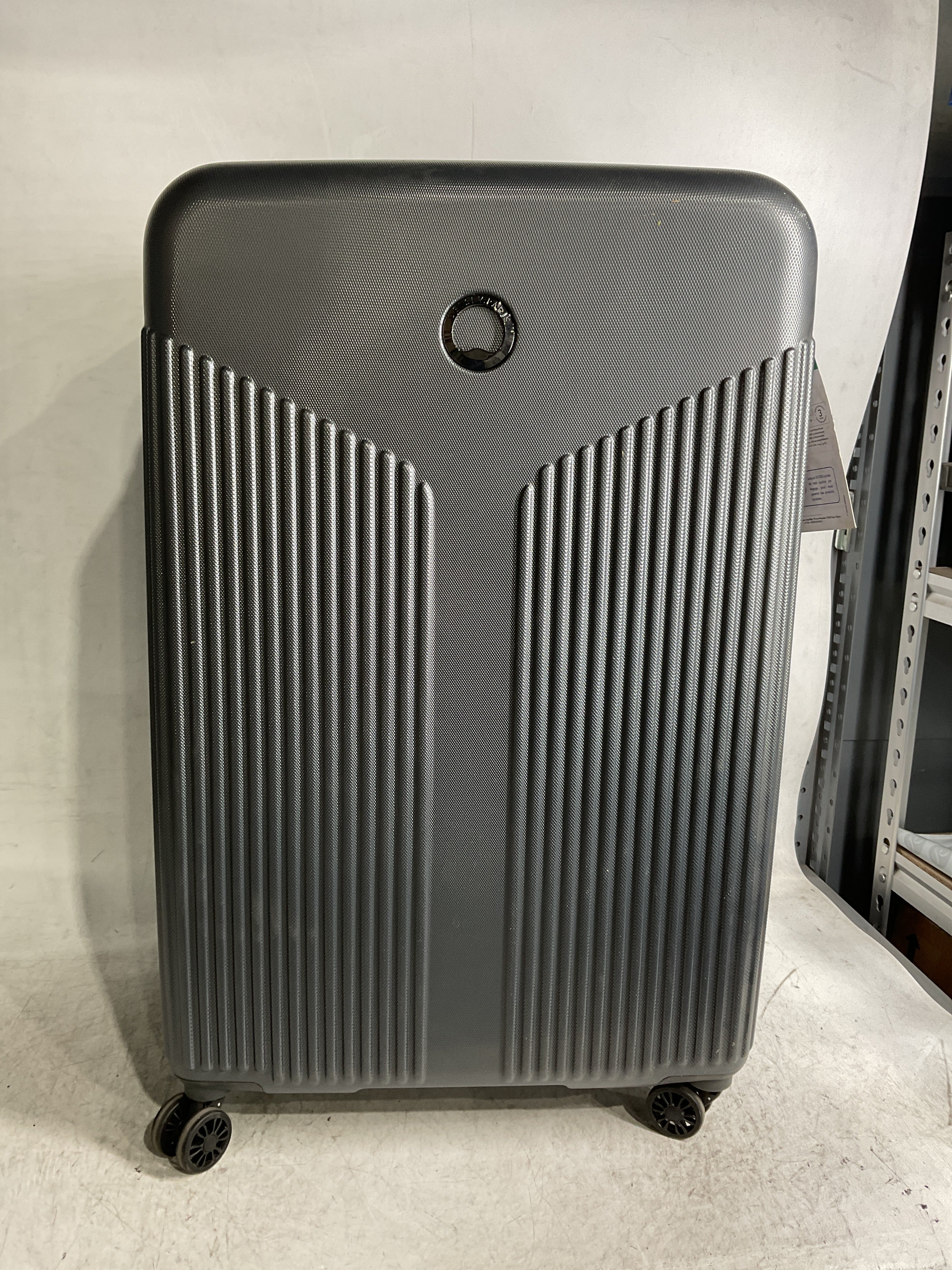 DELSEY Paris Comete 3.0 Hardside Expandable Luggage with Spinner Wheels ( Graphite , Checked-Large, 28 Inch ) Graphite Checked Large 28 Inch U1