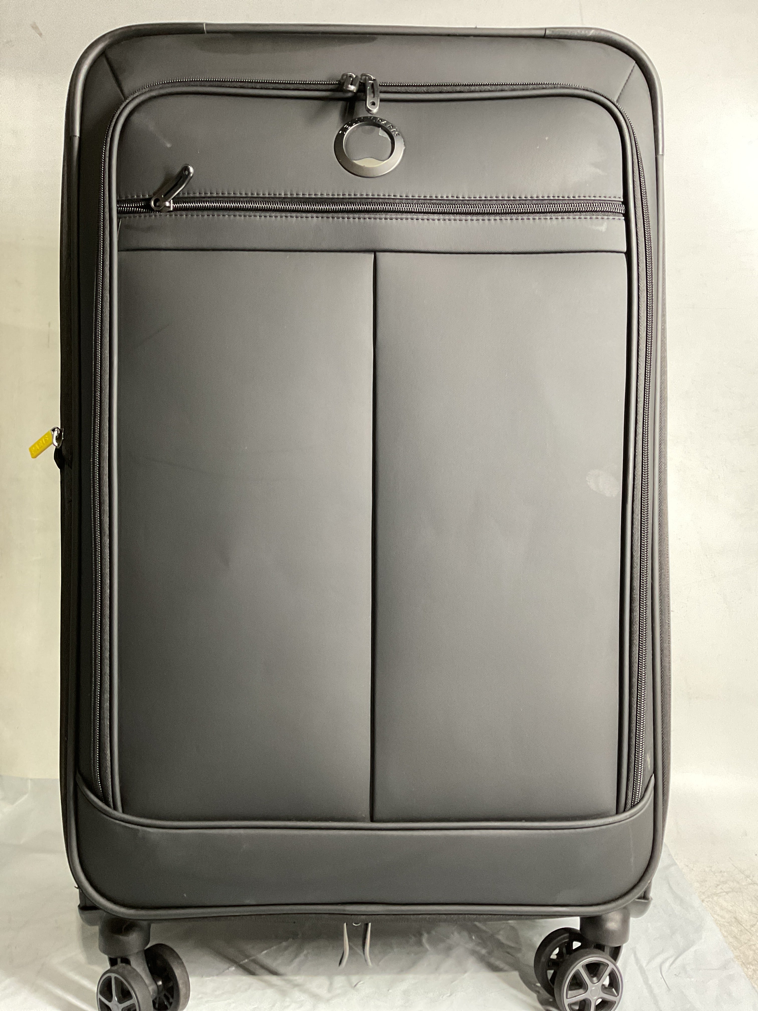 DELSEY Paris Sky Lite Softside Expandable Luggage with Spinner Wheels ( Black , Checked-Large 28 Inch ) Black Checked Large 28 Inch U3