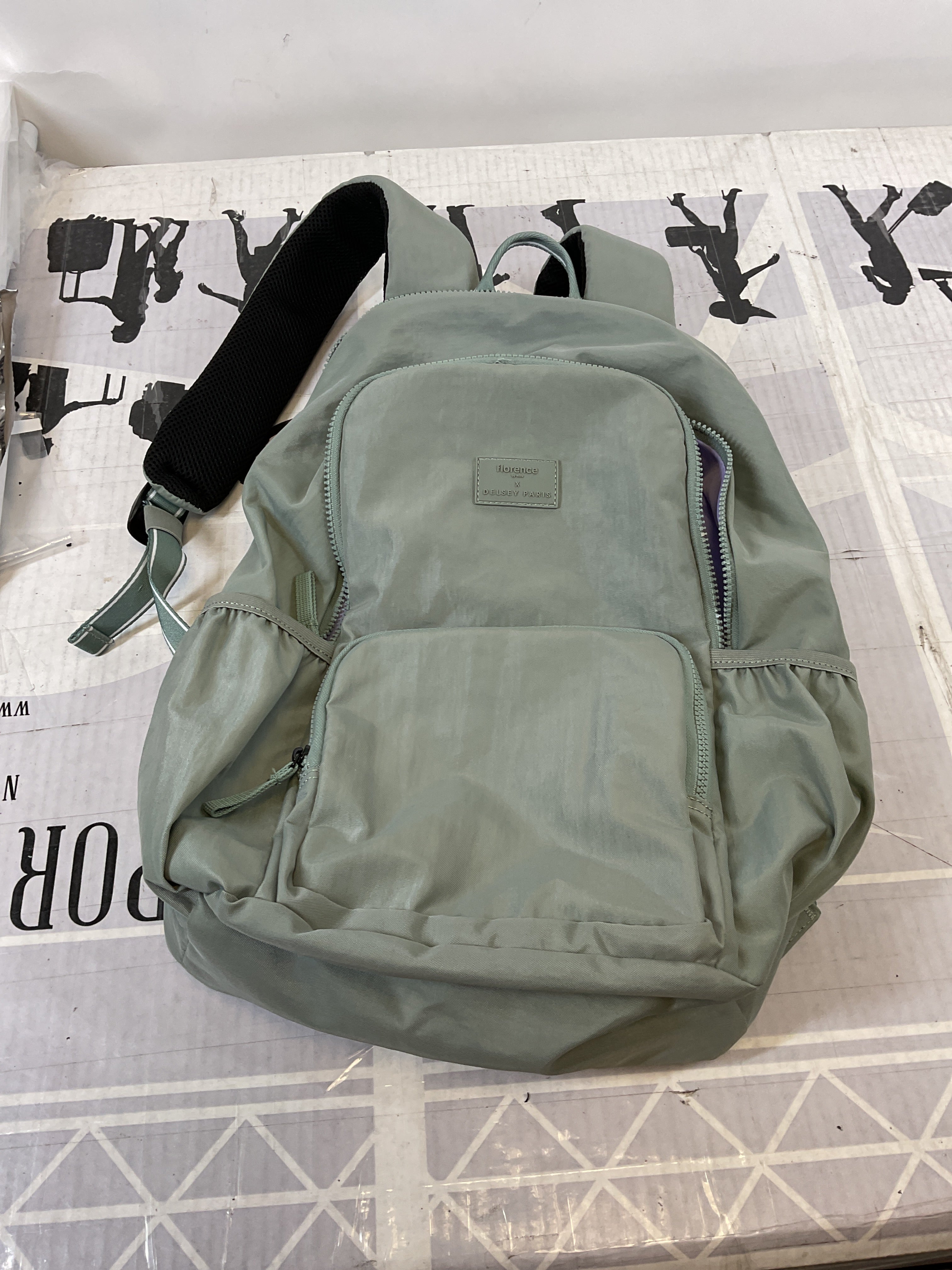 florence by mills x DELSEY PARIS Fresh Start Backpack ( Sage Green , Backpack ) Sage Green Backpack U1