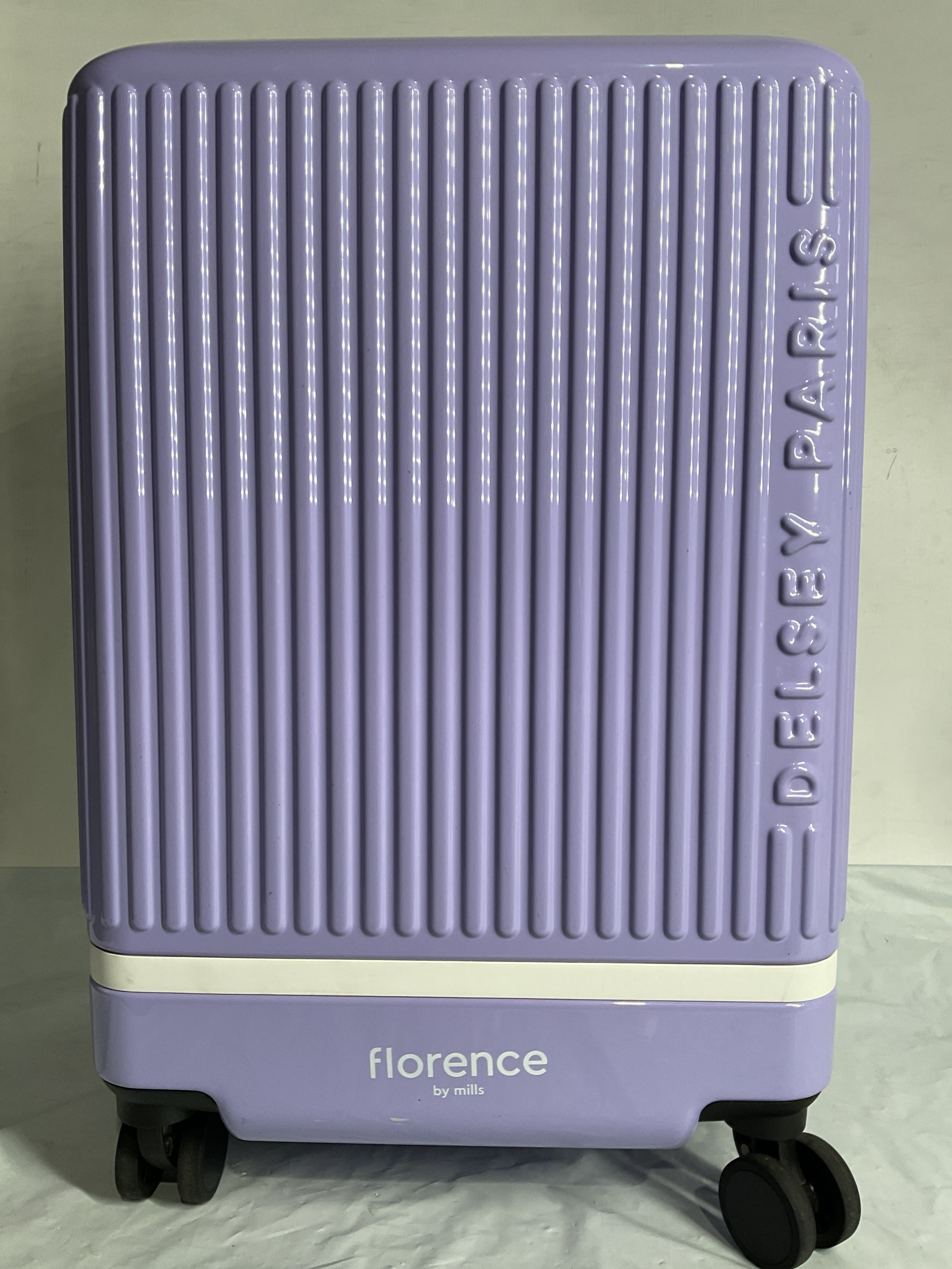 florence by mills x DELSEY PARIS Spin Me Away Expandable 20" Carry-On Spinner Upright ( Lavender , 20" Carry-On Spinner ) Lavender 20 Carry On Spinner U1