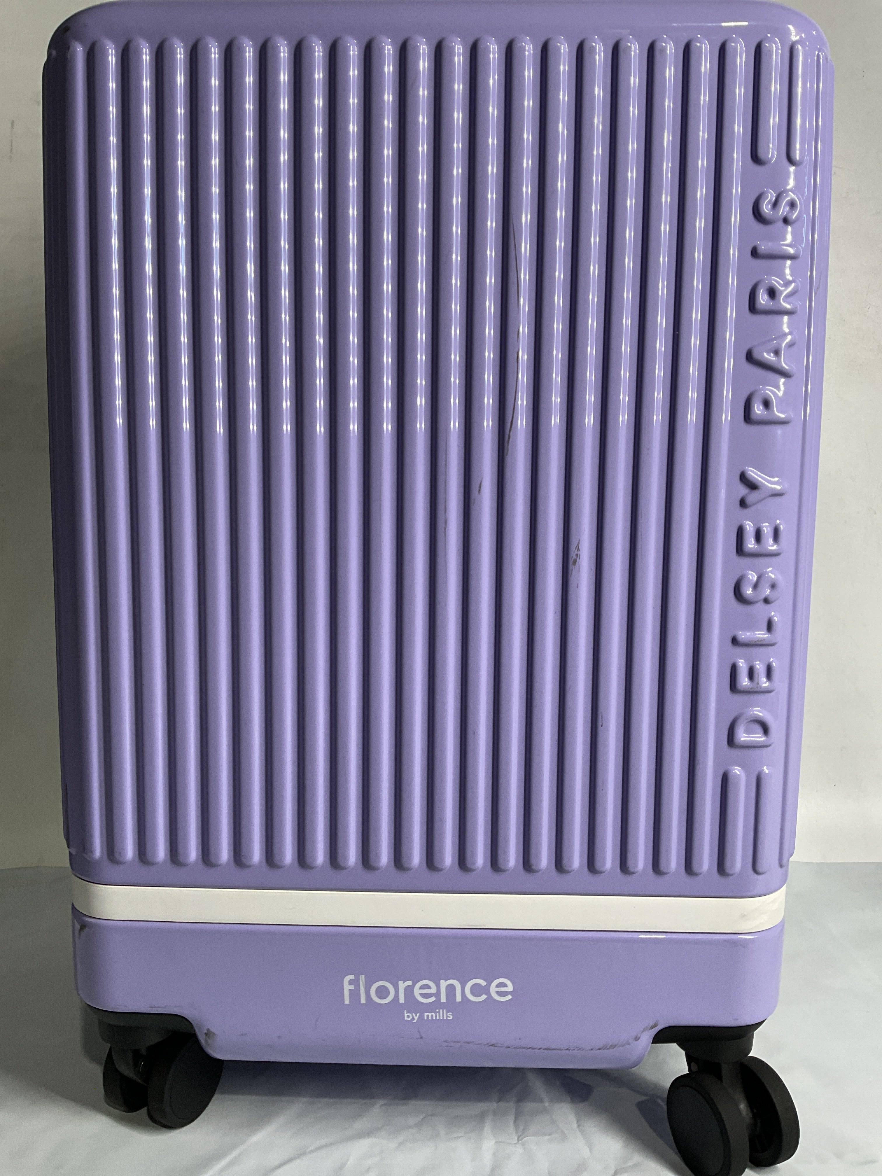 florence by mills x DELSEY PARIS Spin Me Away Expandable 20" Carry-On Spinner Upright ( Lavender , 20" Carry-On Spinner ) Lavender 20 Carry On Spinner U2