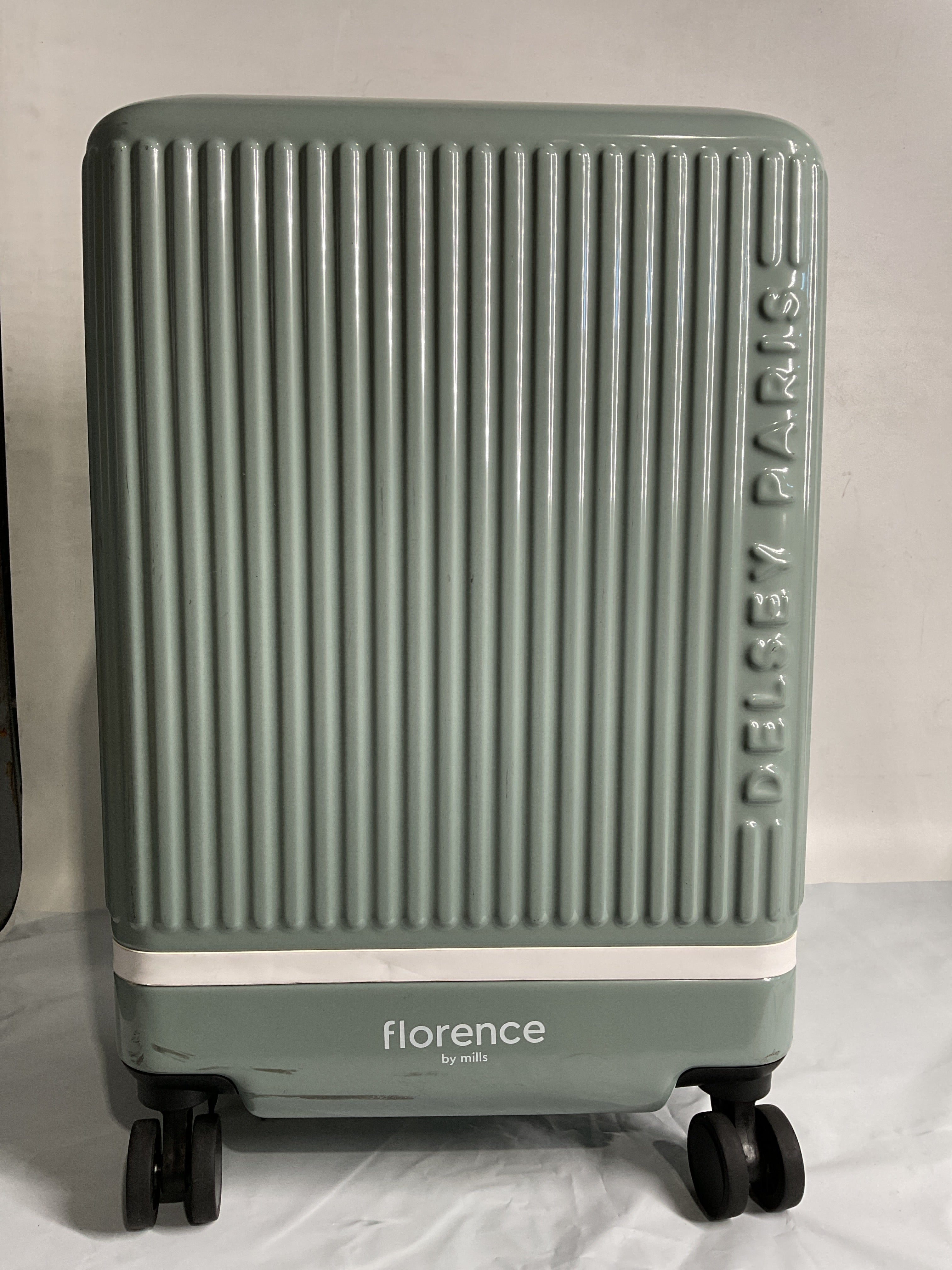 florence by mills x DELSEY PARIS Spin Me Away Expandable 20" Carry-On Spinner Upright ( Sage Green , 20" Carry-On Spinner ) Sage Green 20 Carry On Spinner U1