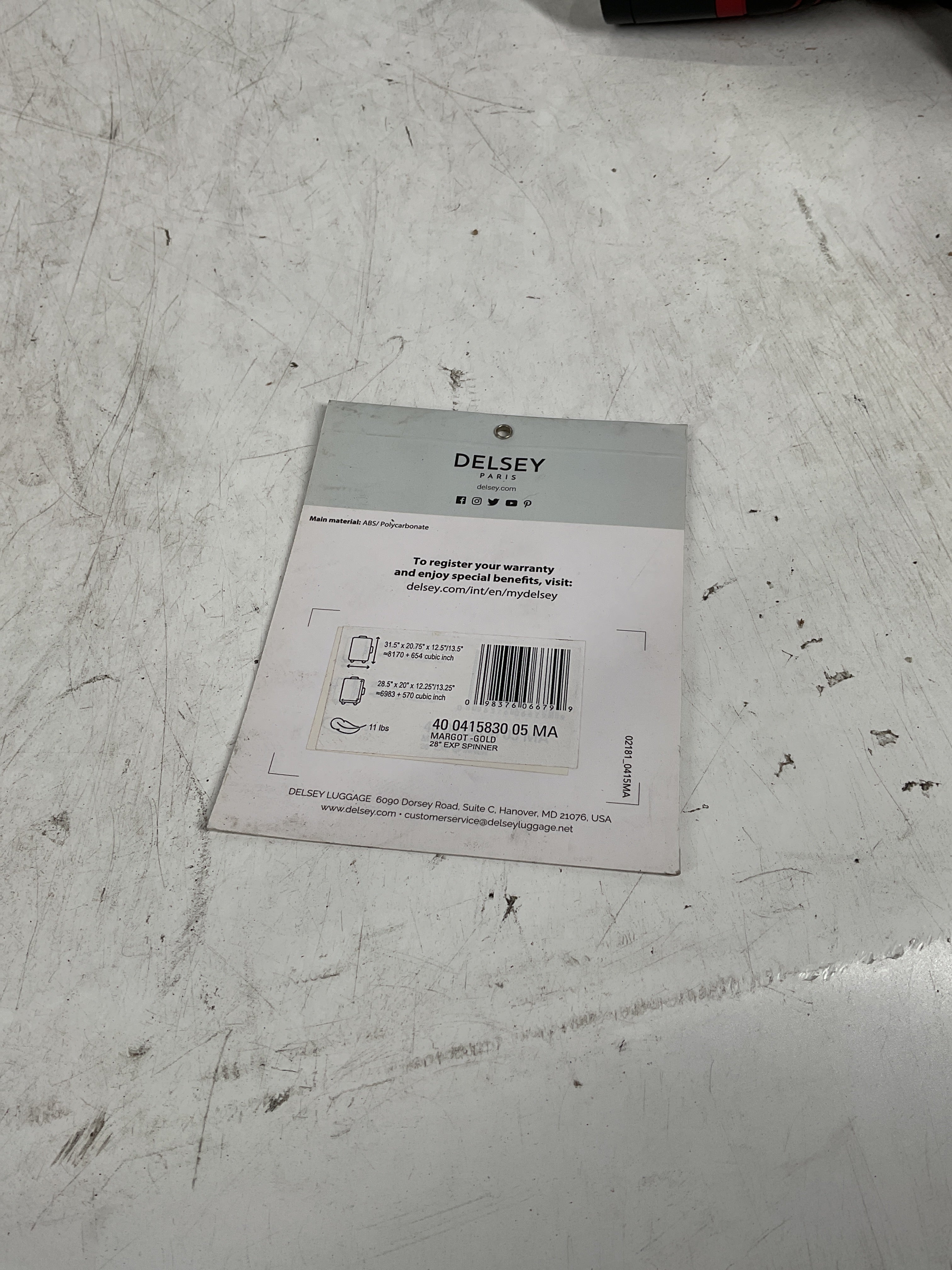 Delsey Paris Margot Large Set of 4 Wheels U54