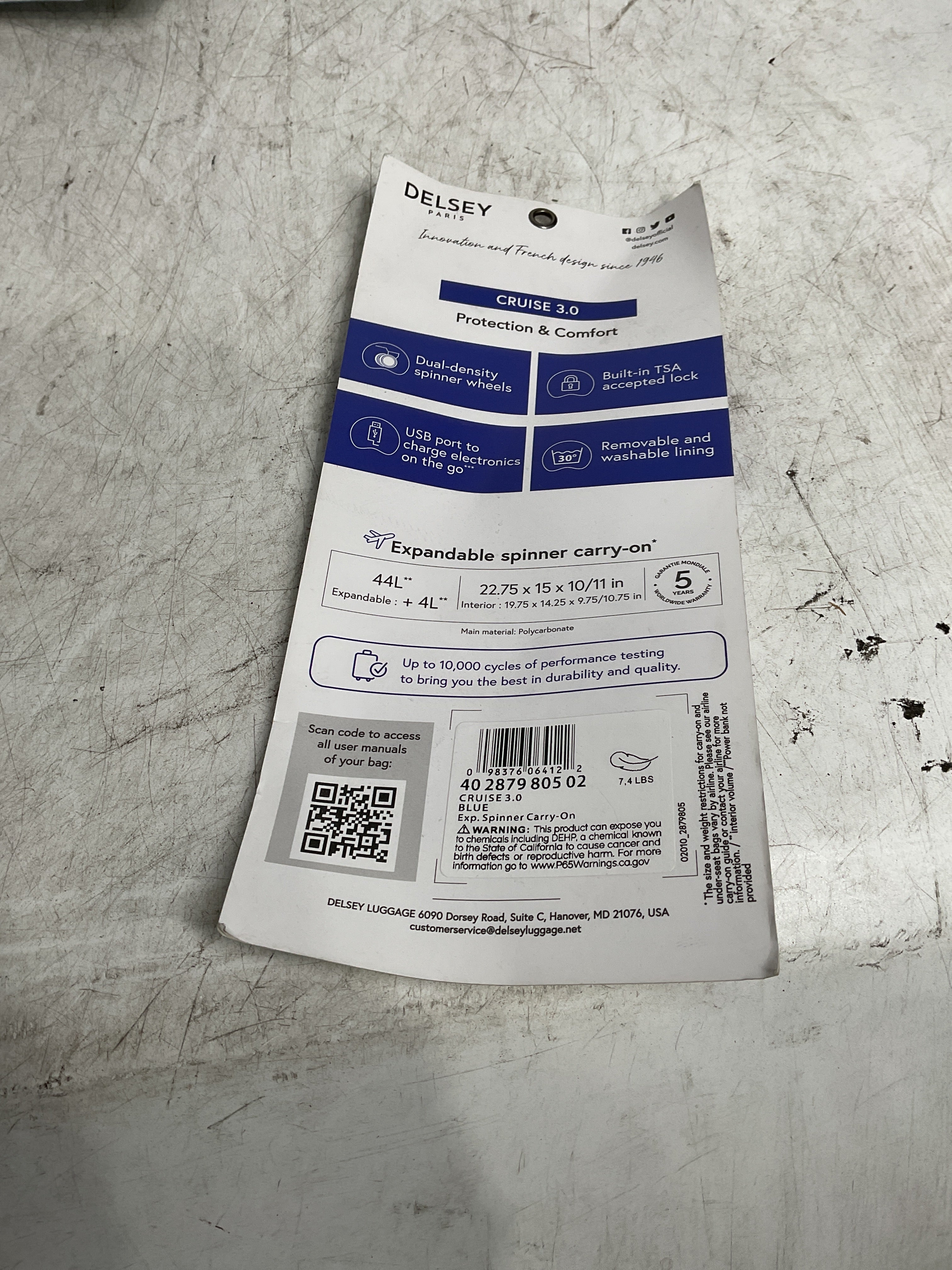 Delsey Paris Cruise Carry On Set of 4 Wheel U62