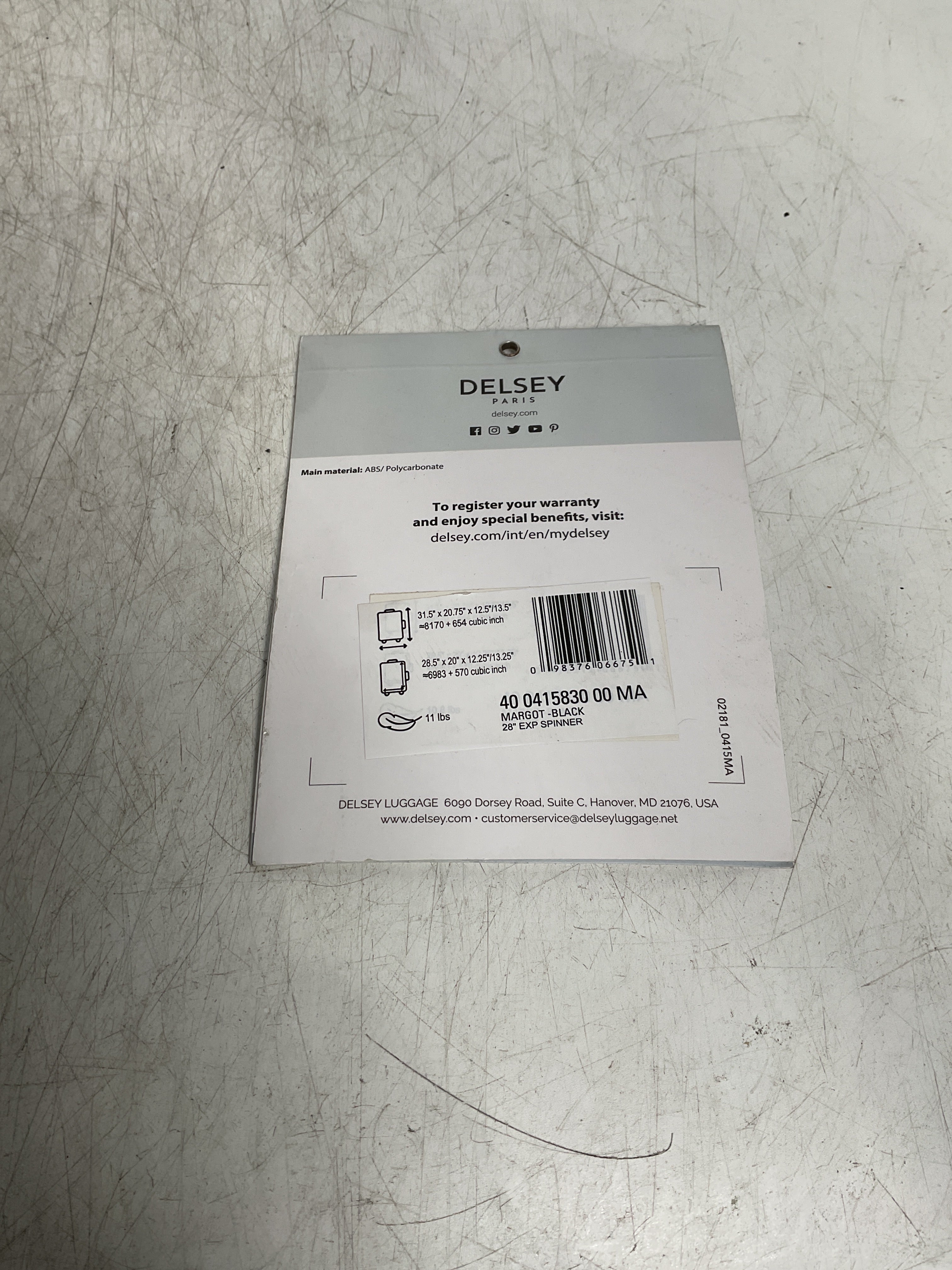 Delsey Paris Margot Large Set of 4 Wheels U67