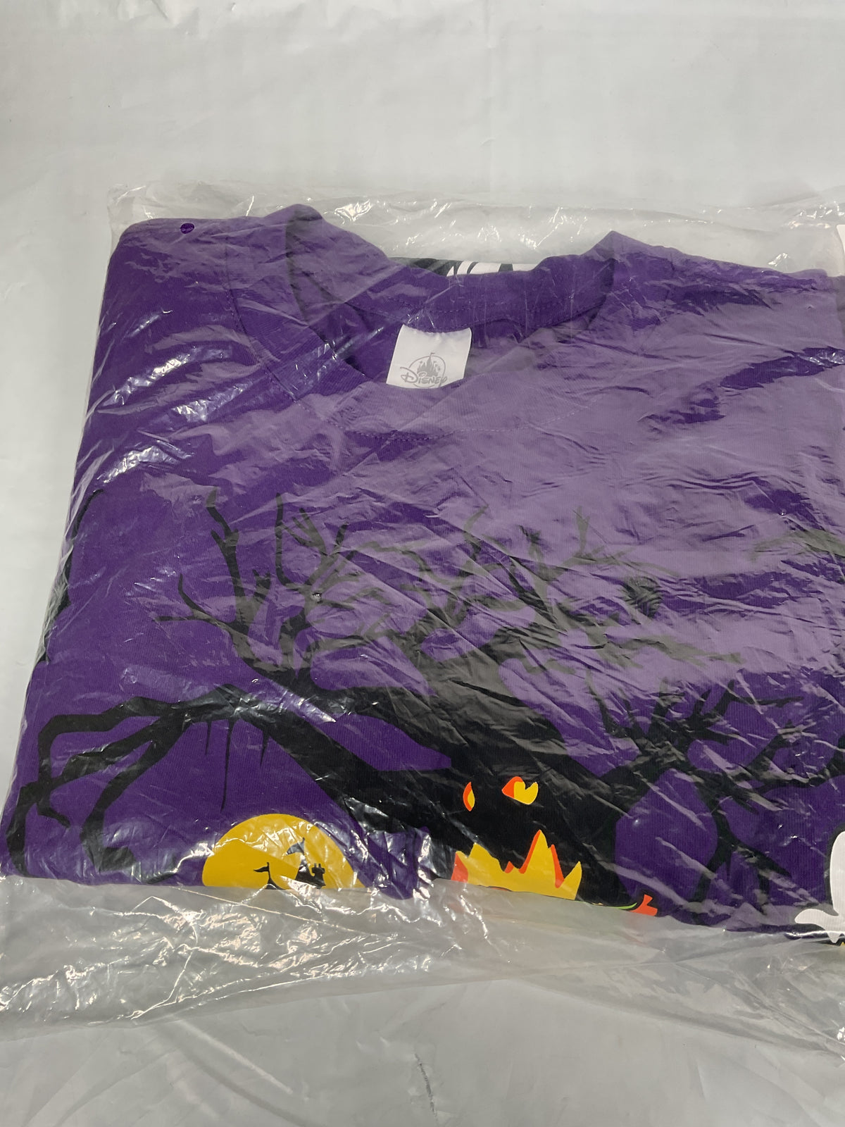 Disney Cruise Line Halloween Shirt Adult XL Purple Spooky Mickey Goofy Donald U1