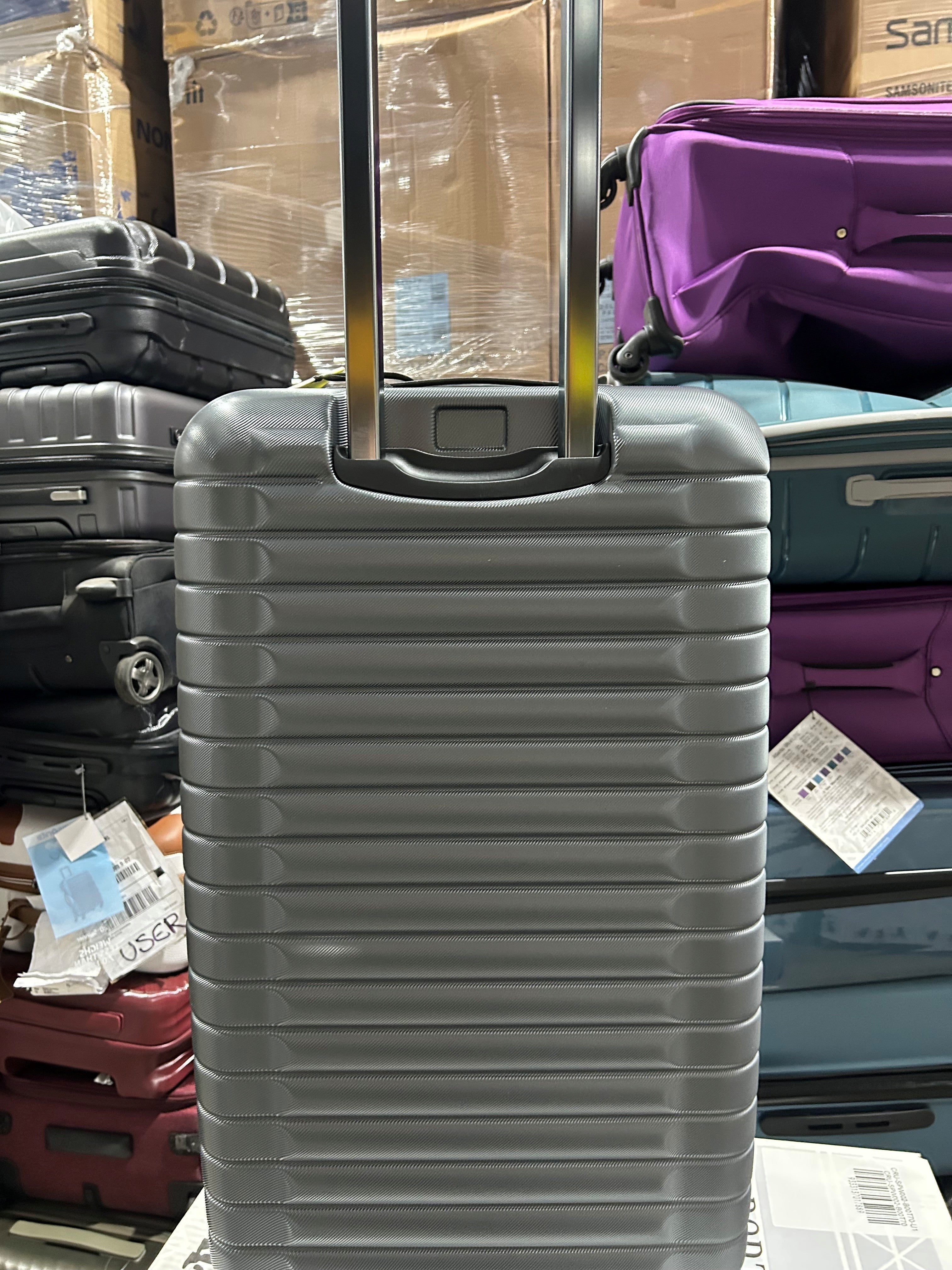 DELSEY Paris Cruise 3.0 Hardside Expandable Luggage with Spinner Wheels, Graphite, Checked 26 Inch Trunk U1