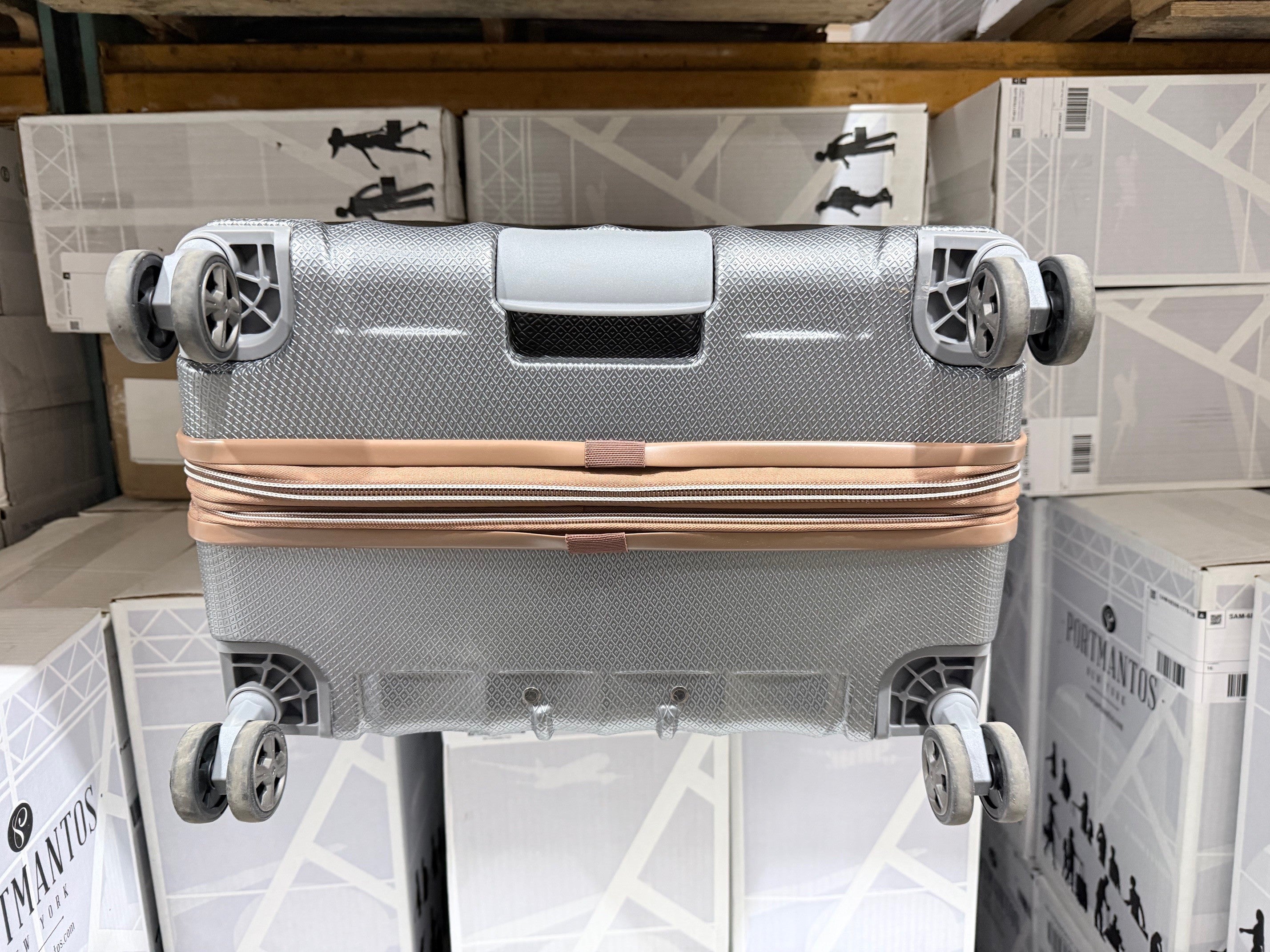 DELSEY Paris Carrousel Hardside Expandable Luggage with Spinner Wheels Graphite Checked Large 28 Inch U5