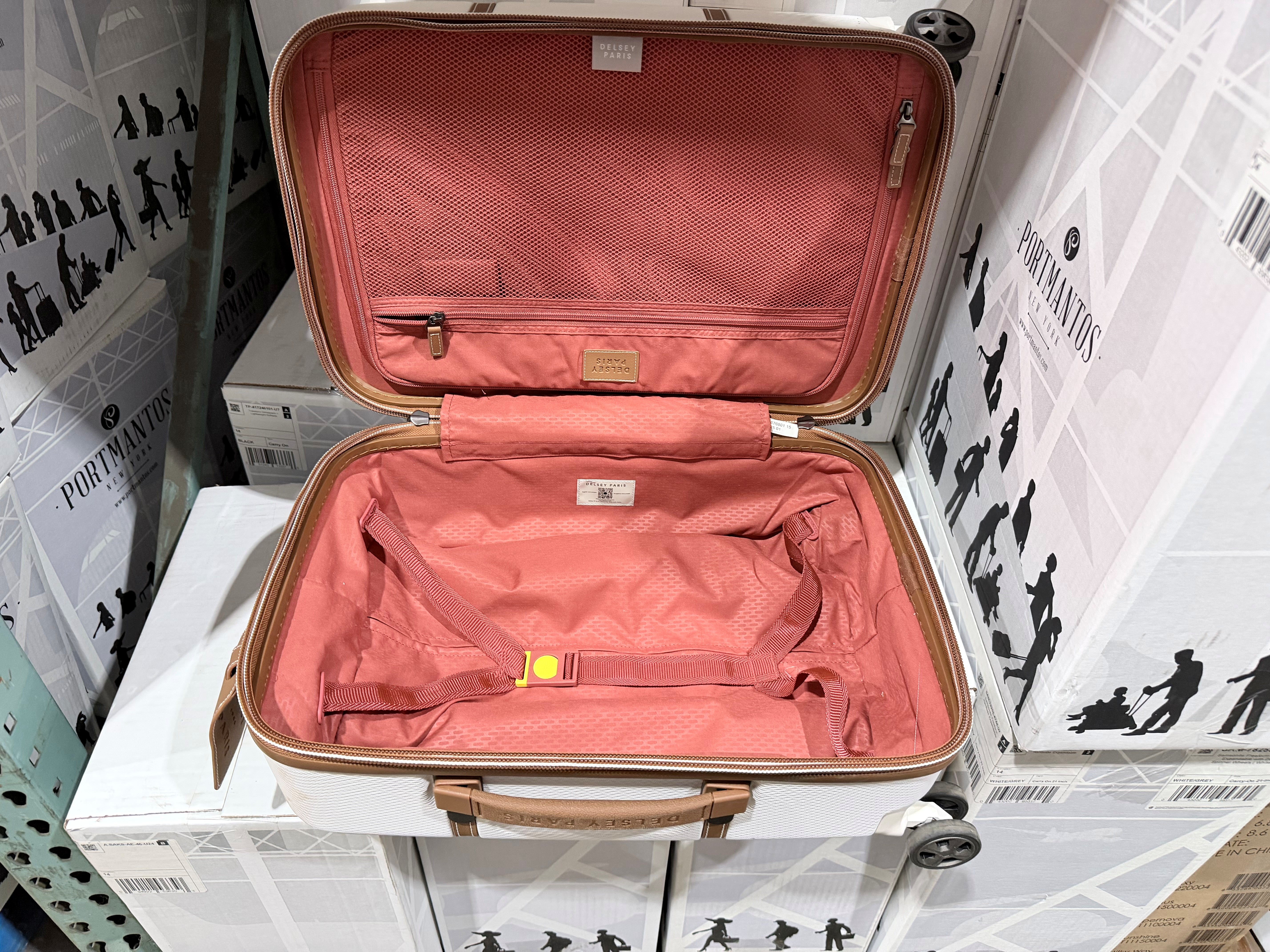 DELSEY Paris Chatelet Air 2.0 Hardside Luggage with Spinner Wheels Angora Carry On 19 Inch U4