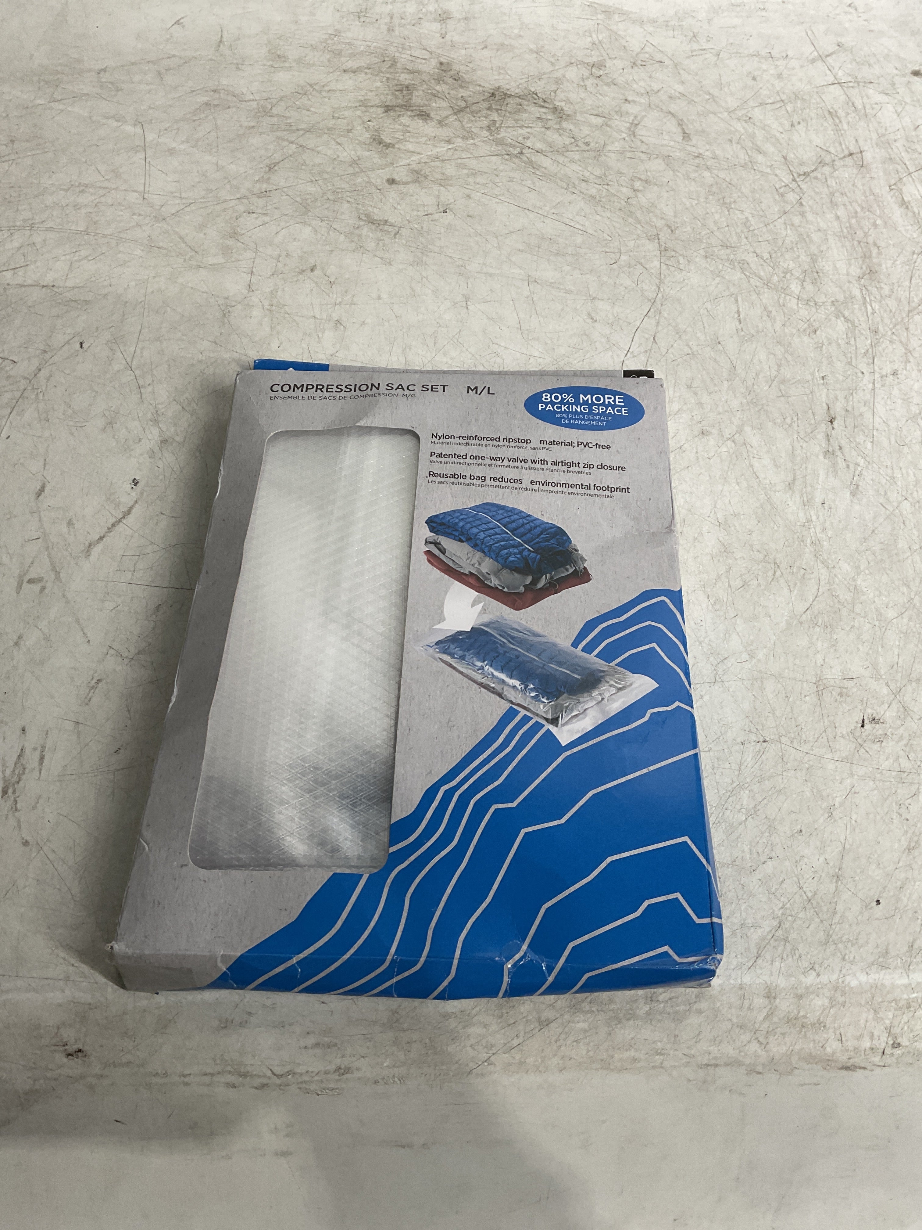 Eagle Creek Pack-It Compression Sac Set M/L ( Clear , M/L ) Clear M L U1