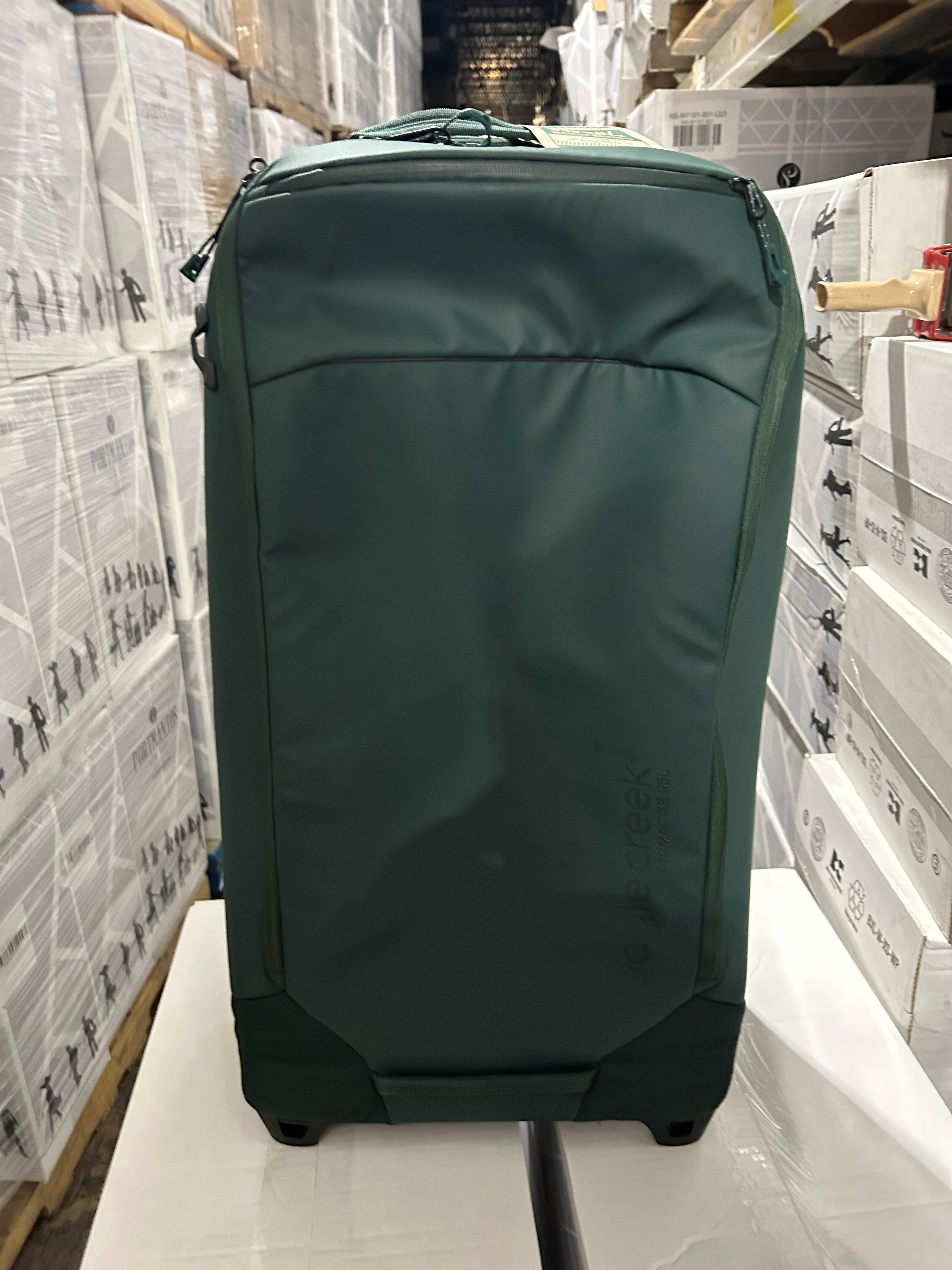 eagle creek Tarmac XE 95 L Rolling Suitcase with Wheels - 2-Wheel with Heavy-Duty Housing, Laptop Sleeve, Compression Wings, and Internal Organization, Arctic Seagreen - 95L U1