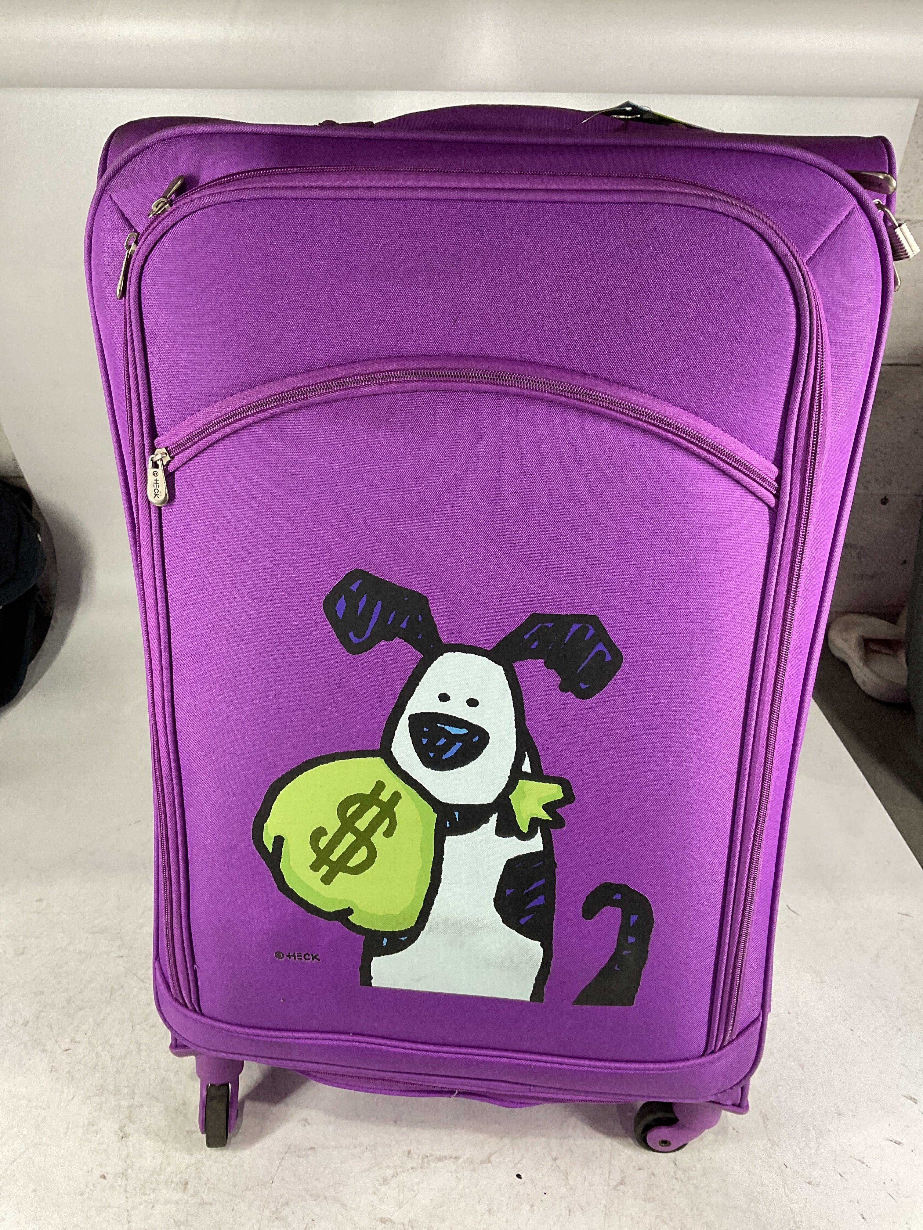 Ed Heck Money Doggie Spinner Luggage 28 Inch, Purple, One Size U1