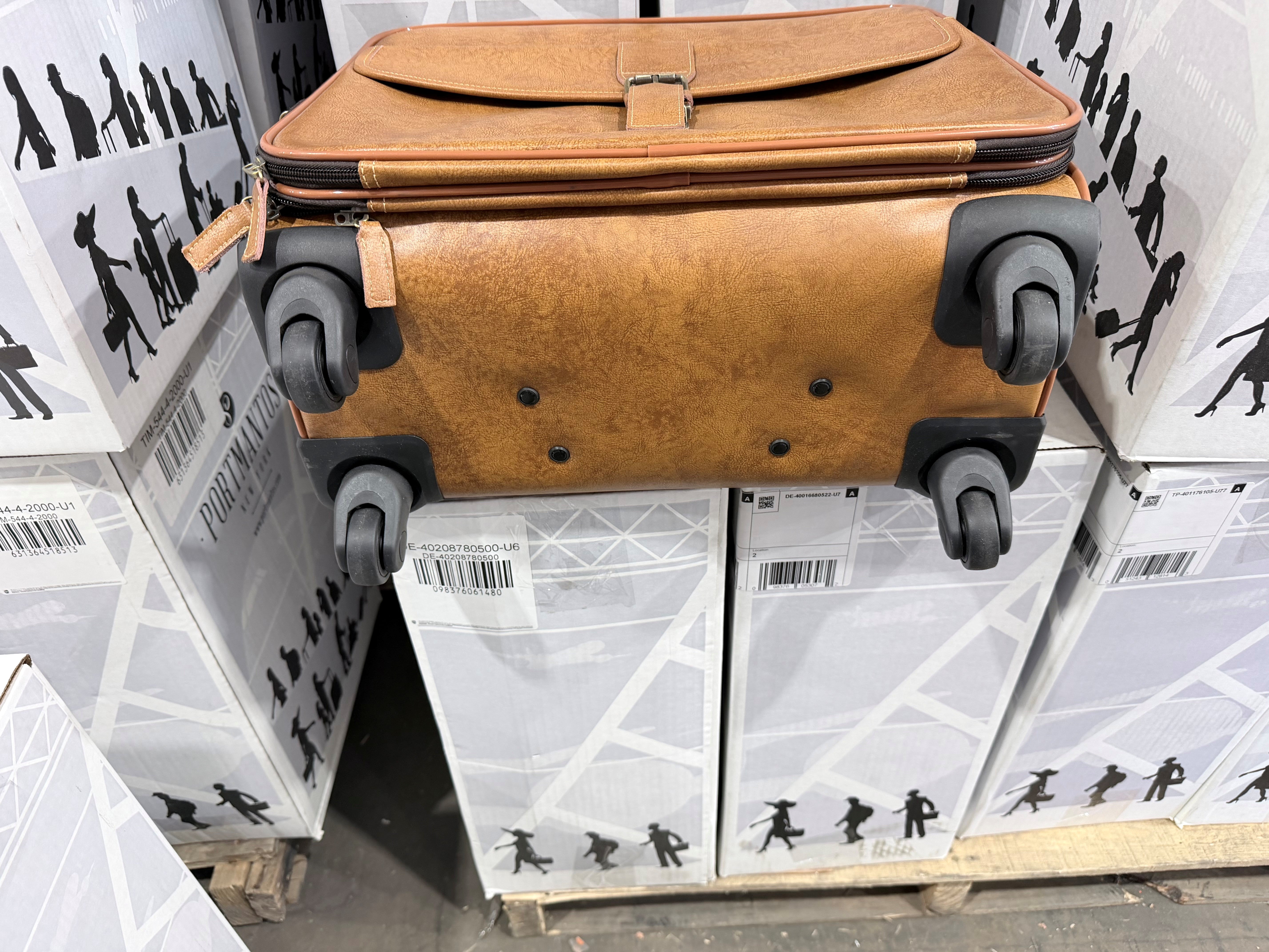 Lethario Rolling Briefcase Yellowish Brown One_Size U1