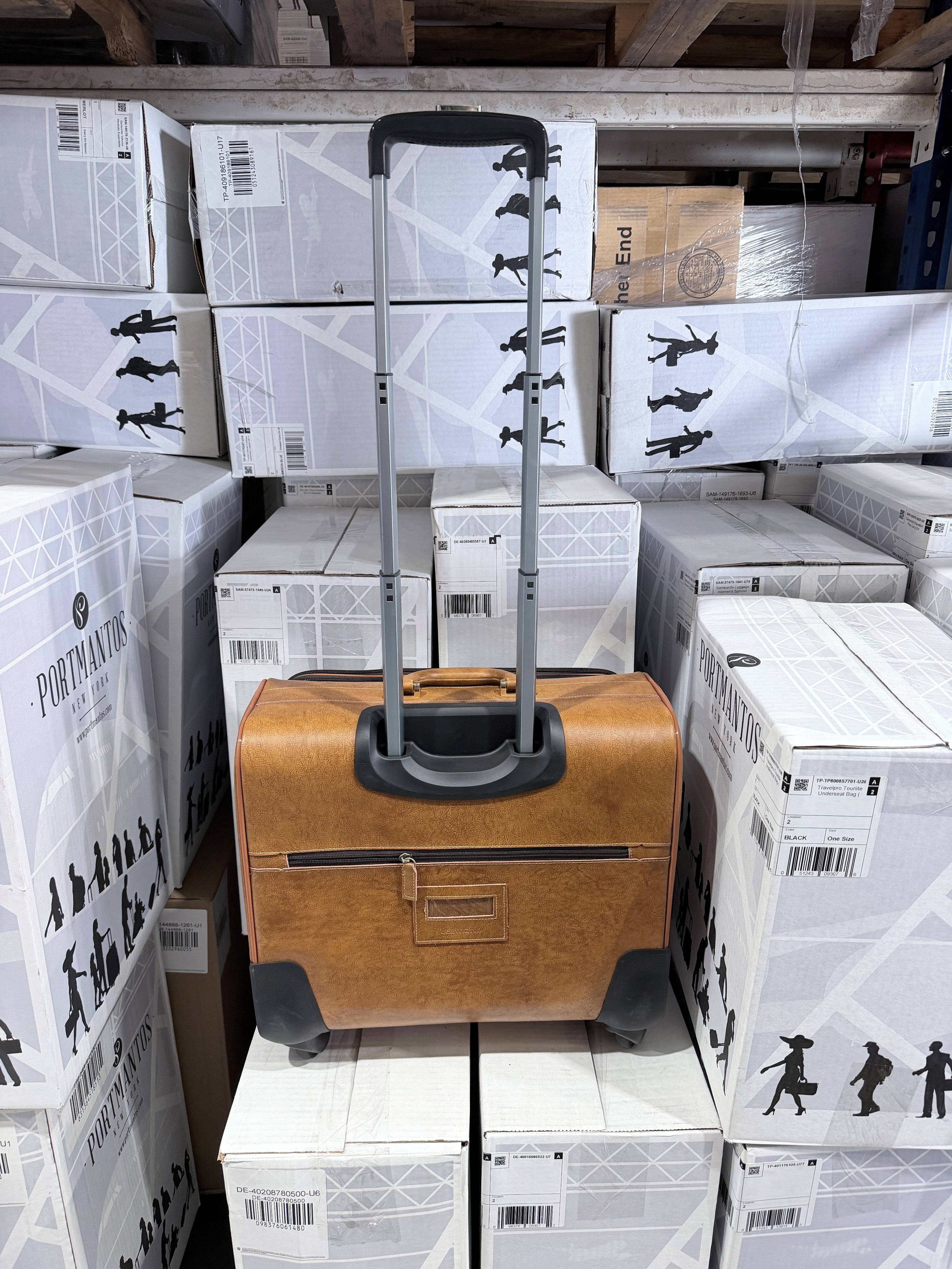 Lethario Rolling Briefcase Yellowish Brown One_Size U1