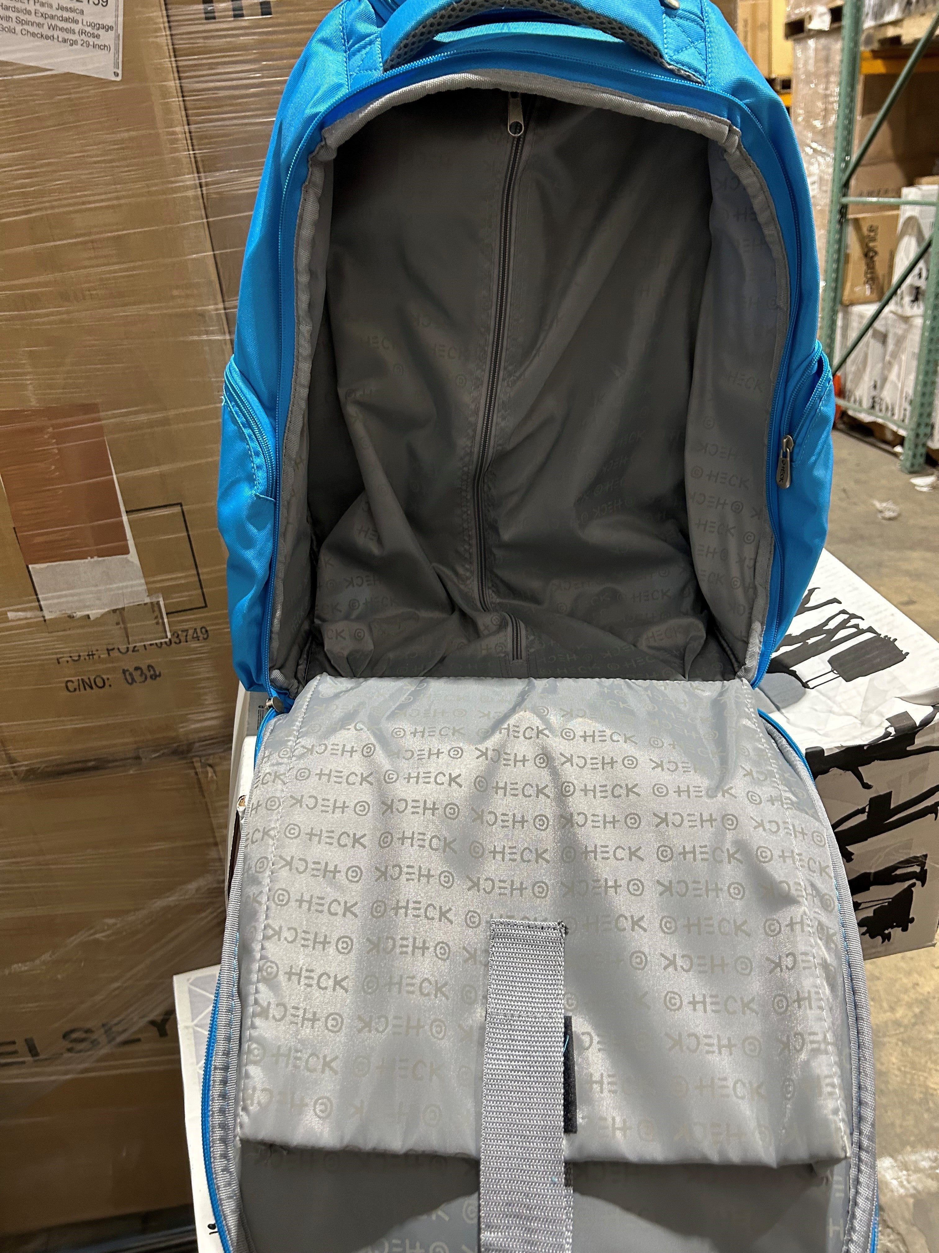 Ed Heck Aviator Wheeled Backpack 20 Inch, Sky Blue, One Size U1