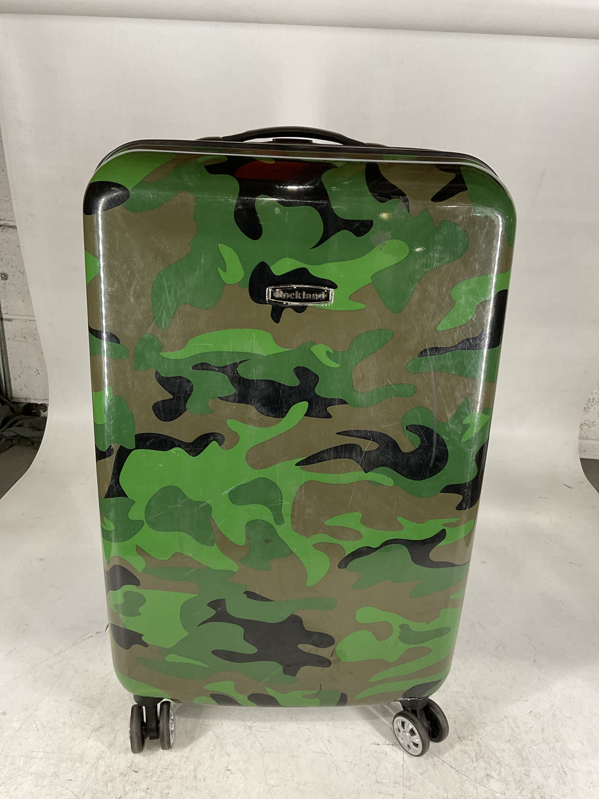 Rockland Safari Hardside Spinner Wheel Luggage, CAMO, U1