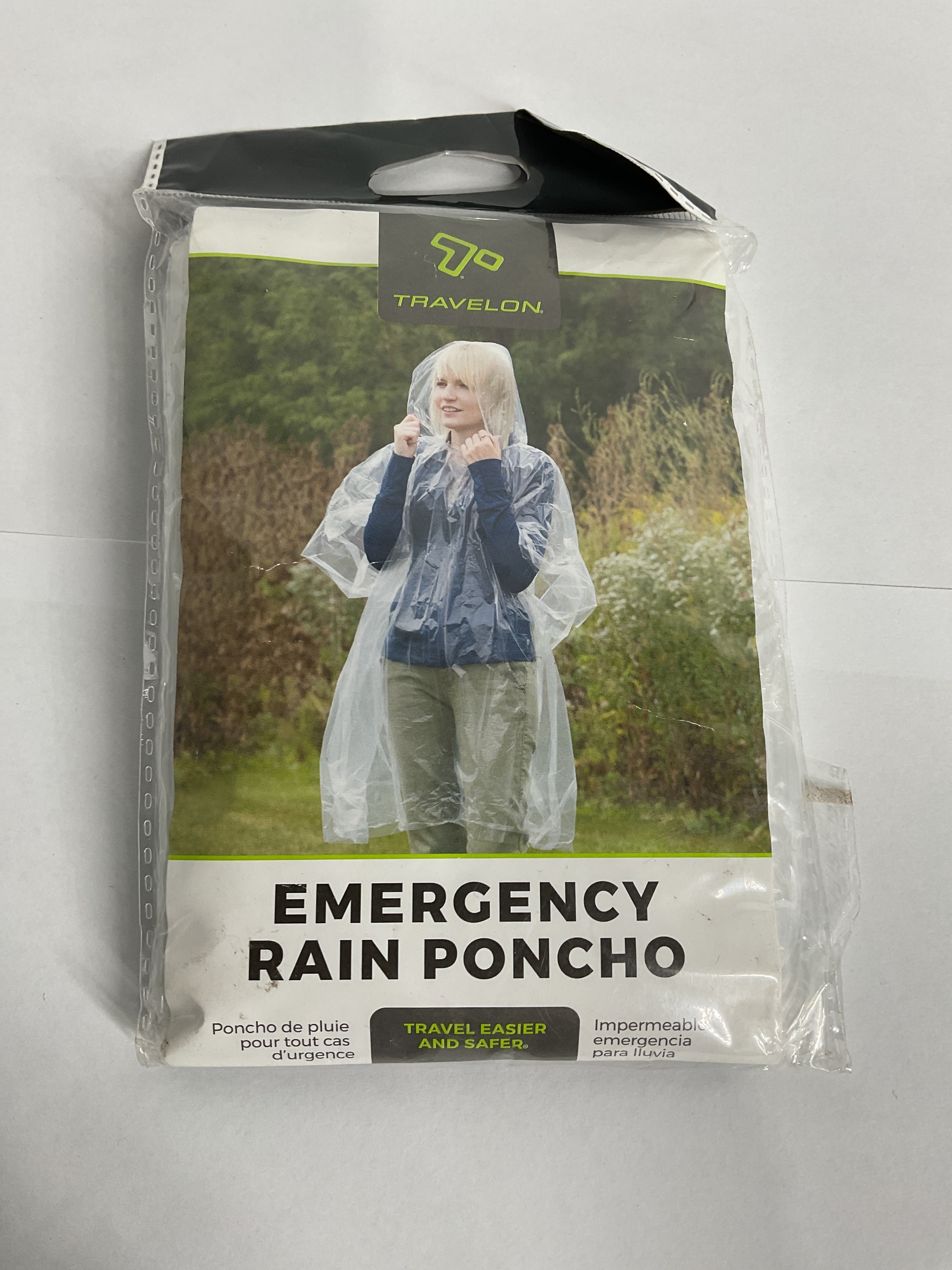 Travelon Emergency Rain Poncho, Clear - 12215-85 Clear  U1