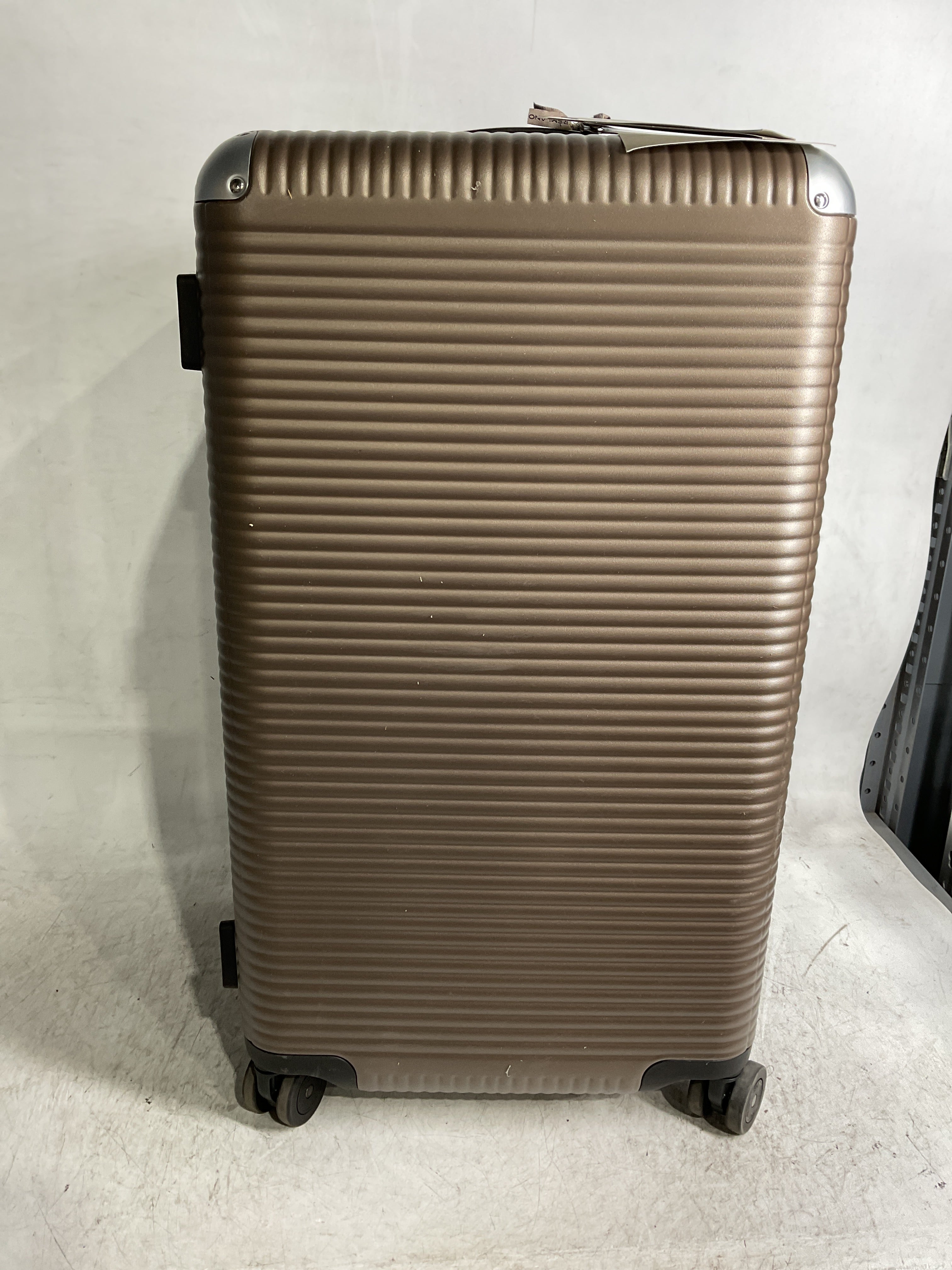 FPM Milano Bank Light Spinner, Durable Luxury Luggage Made in Italy, 4-Wheeled Smooth Dual Spinner Wheels, TSA Lock and Butterfly Clips for Safety ( Matte Almond , Medium Trunk ) Matte Almond Medium Trunk U1