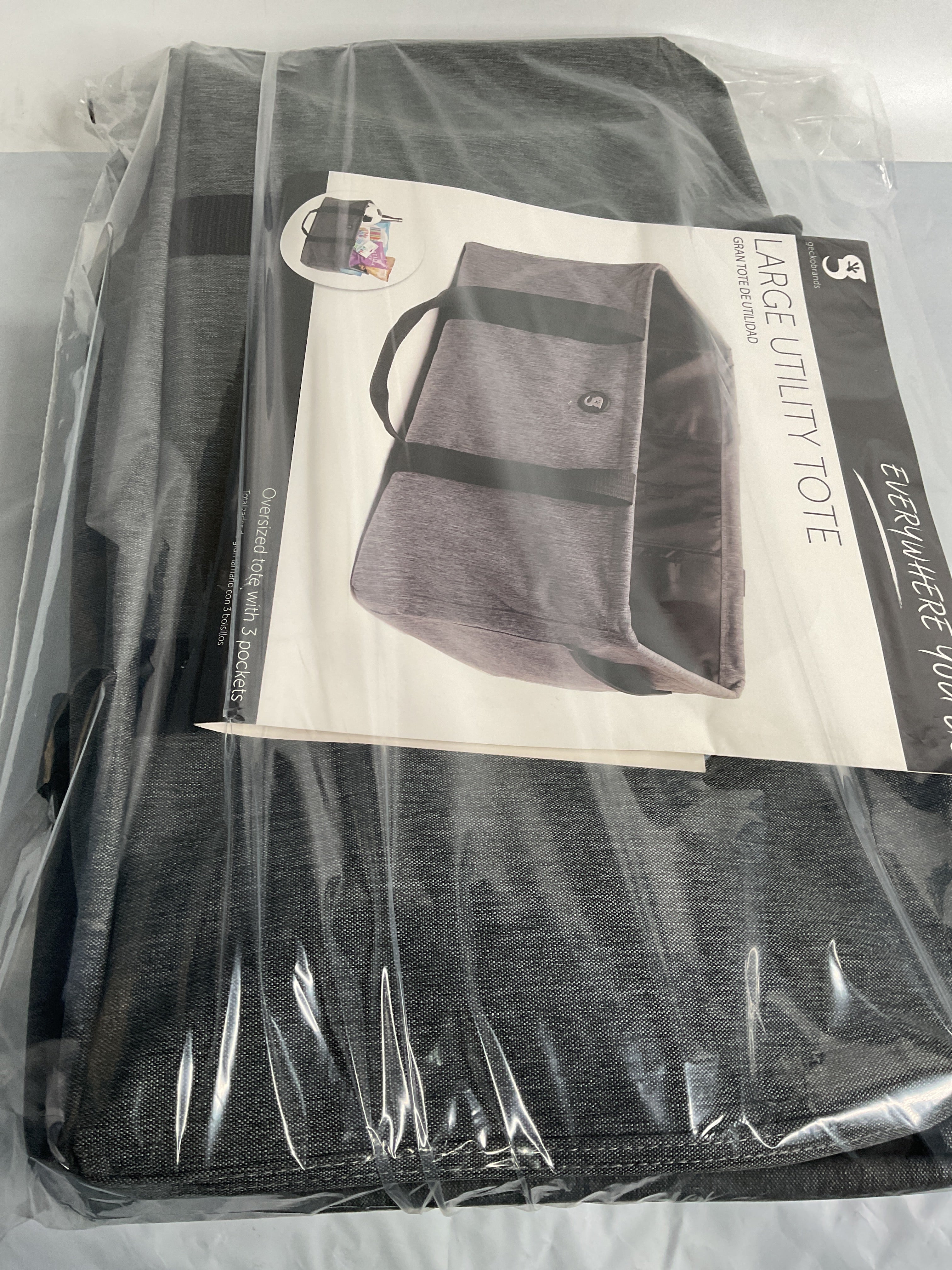 Geckobrands Large Utility Tote ( Everyday Grey , One Size ) Everyday Grey One Size U2