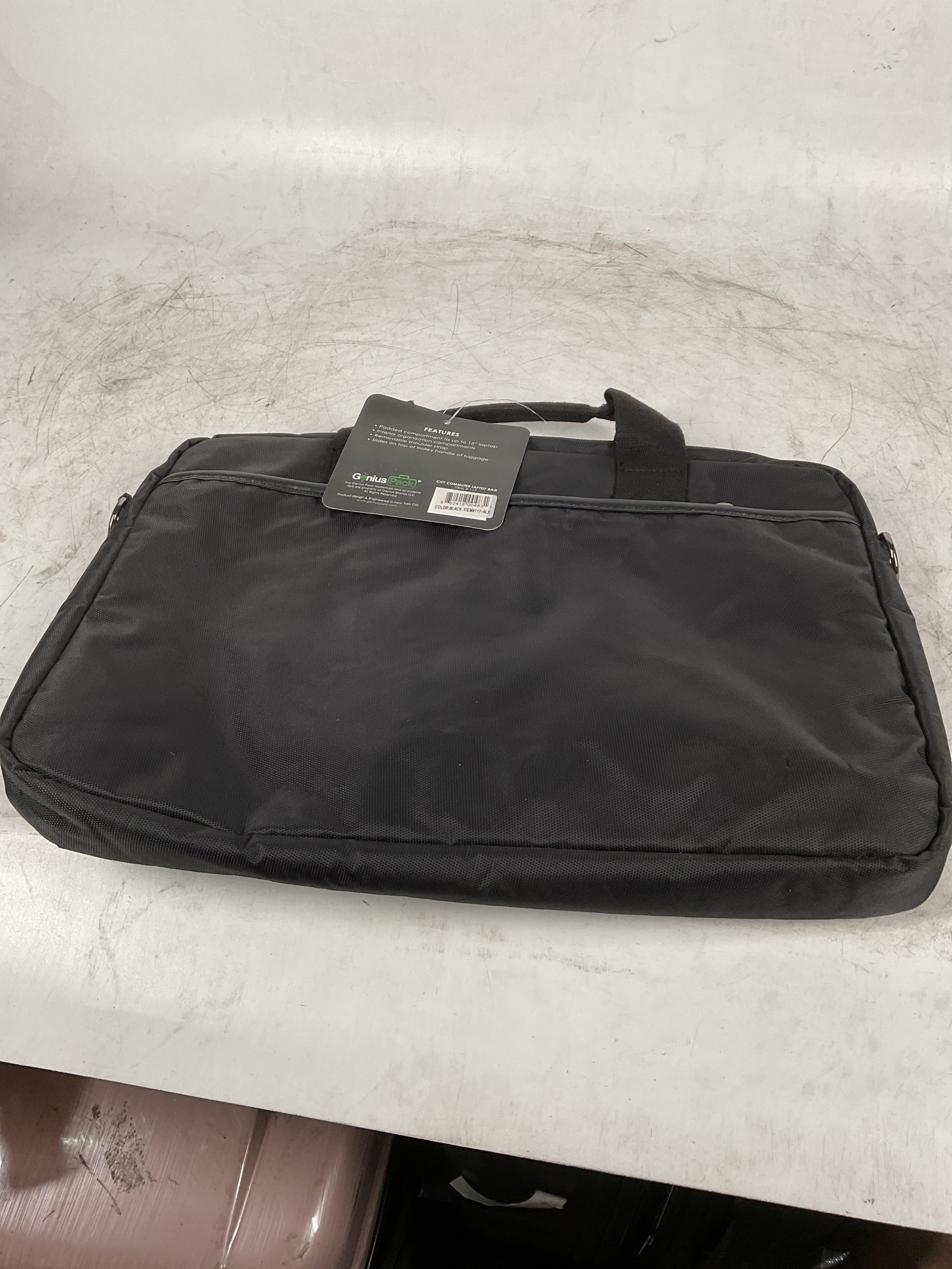 Genius Pack City Commuter Laptop Bag ( Black , One Size ) Black One Size U16