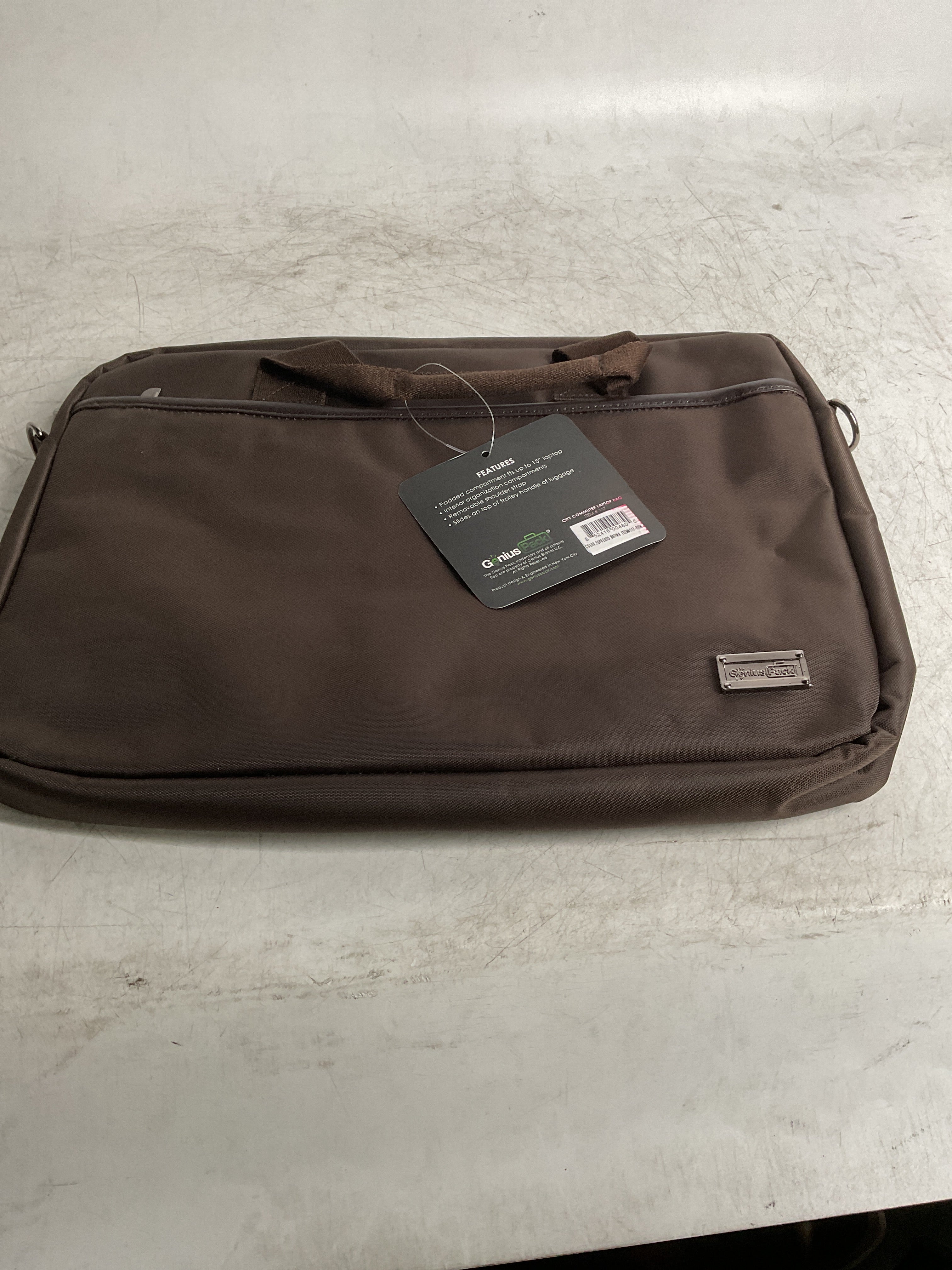 Genius Pack City Commuter Laptop Bag ( Black , One Size ) Black One Size U10