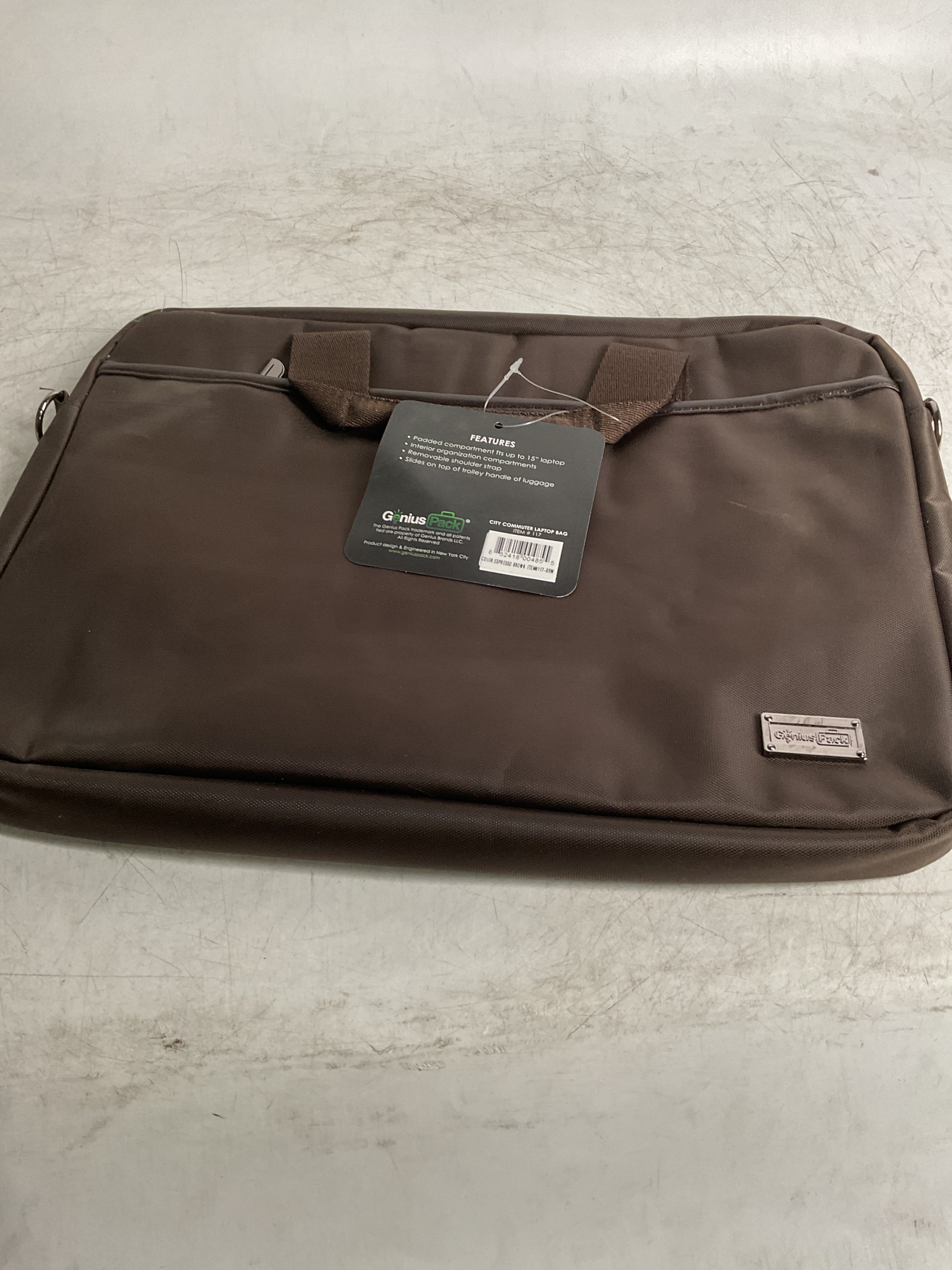 Genius Pack City Commuter Laptop Bag ( Black , One Size ) Black One Size U11