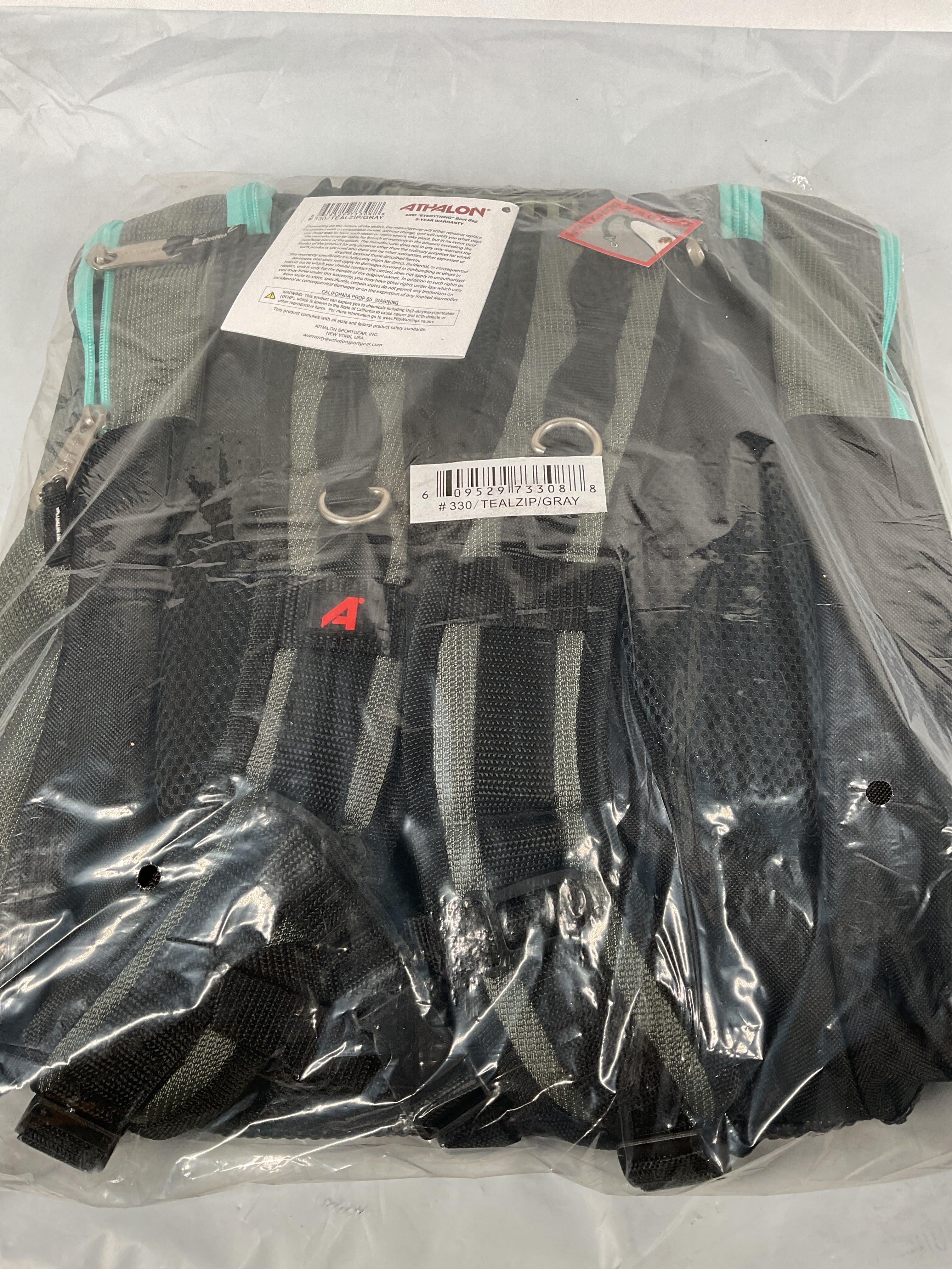 Athalon Everything Boot Bag/Backpack ( Grey/Teal , One Size ) Grey/Teal One Size U1