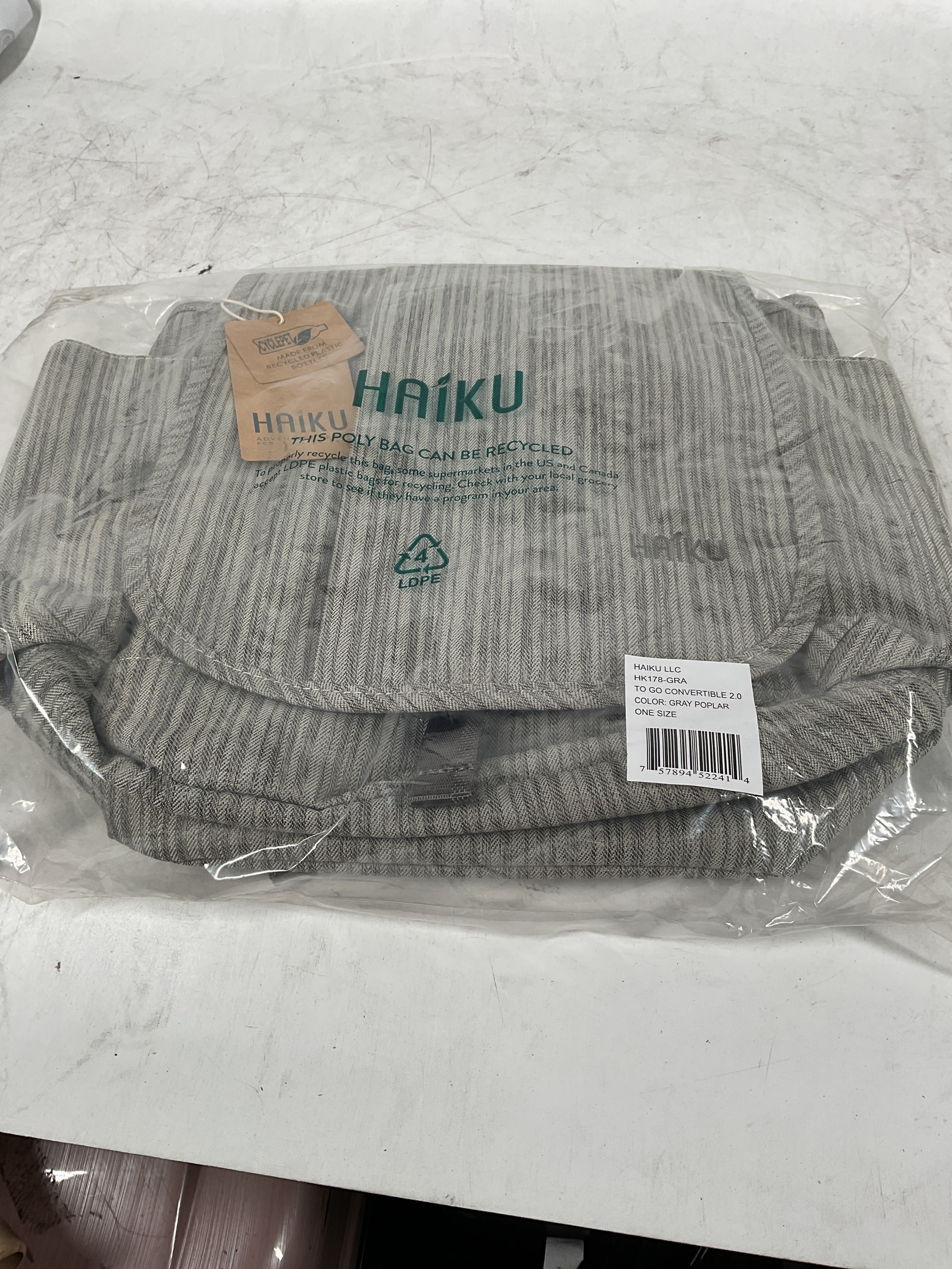 Haiku To Go Convertible 2.0 Gray Poplar One Size U1