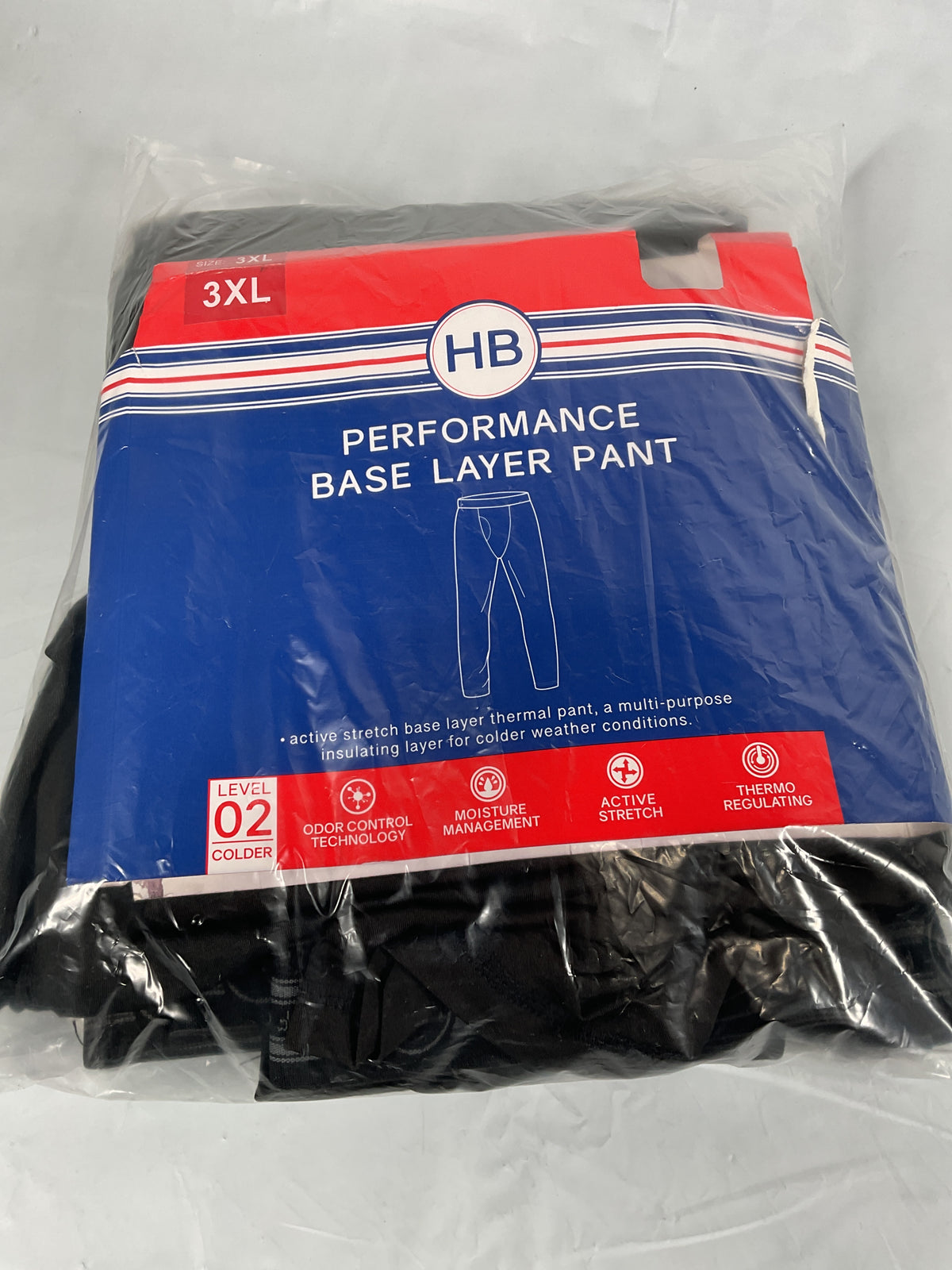 HB Performance Base Layer Pant Black 3 pcs U1