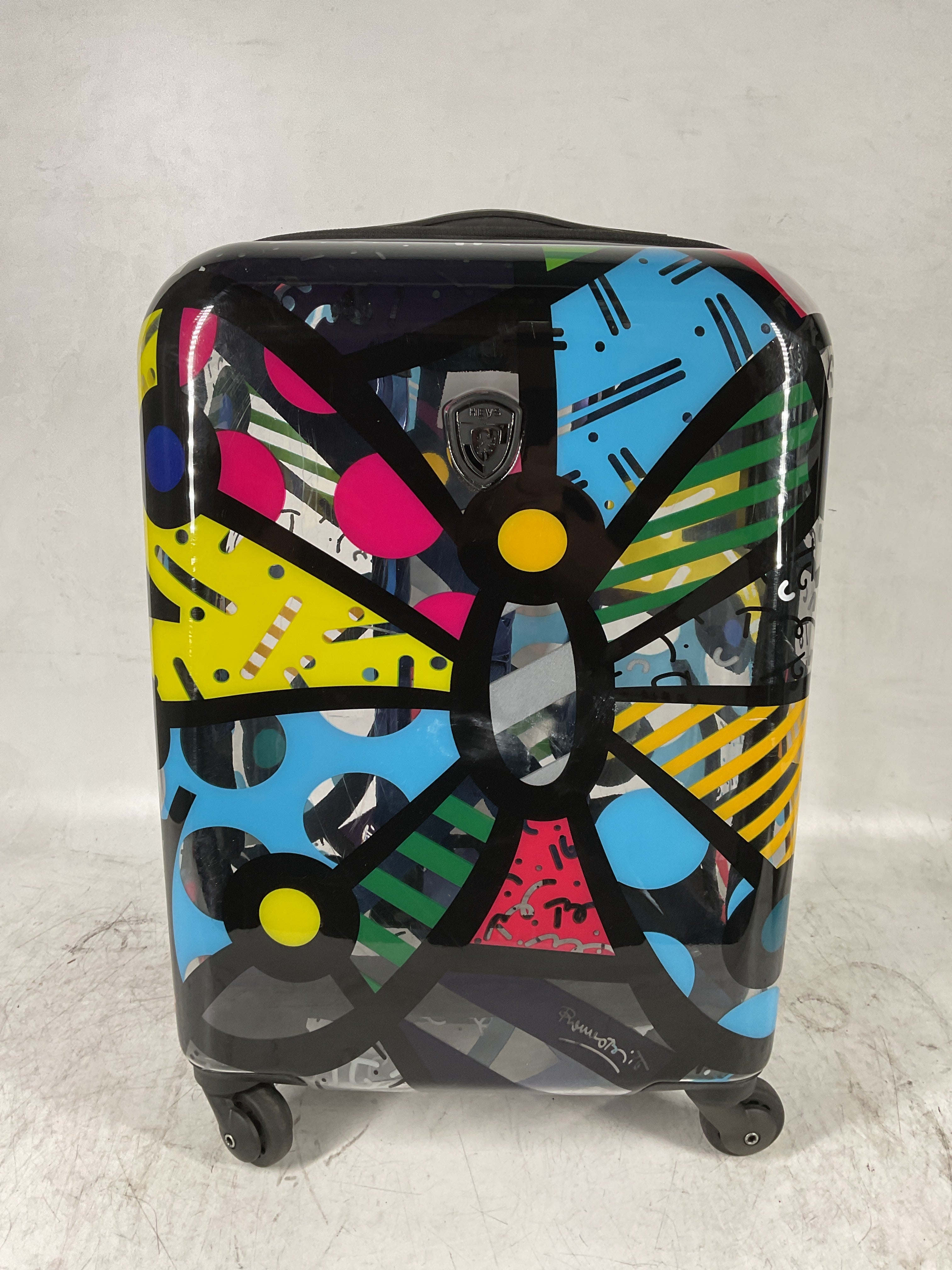 Heys Britto Transparent 21" Carry On Spinner Luggage ( Transparent Butterfly ) Transparent Butterfly  U1