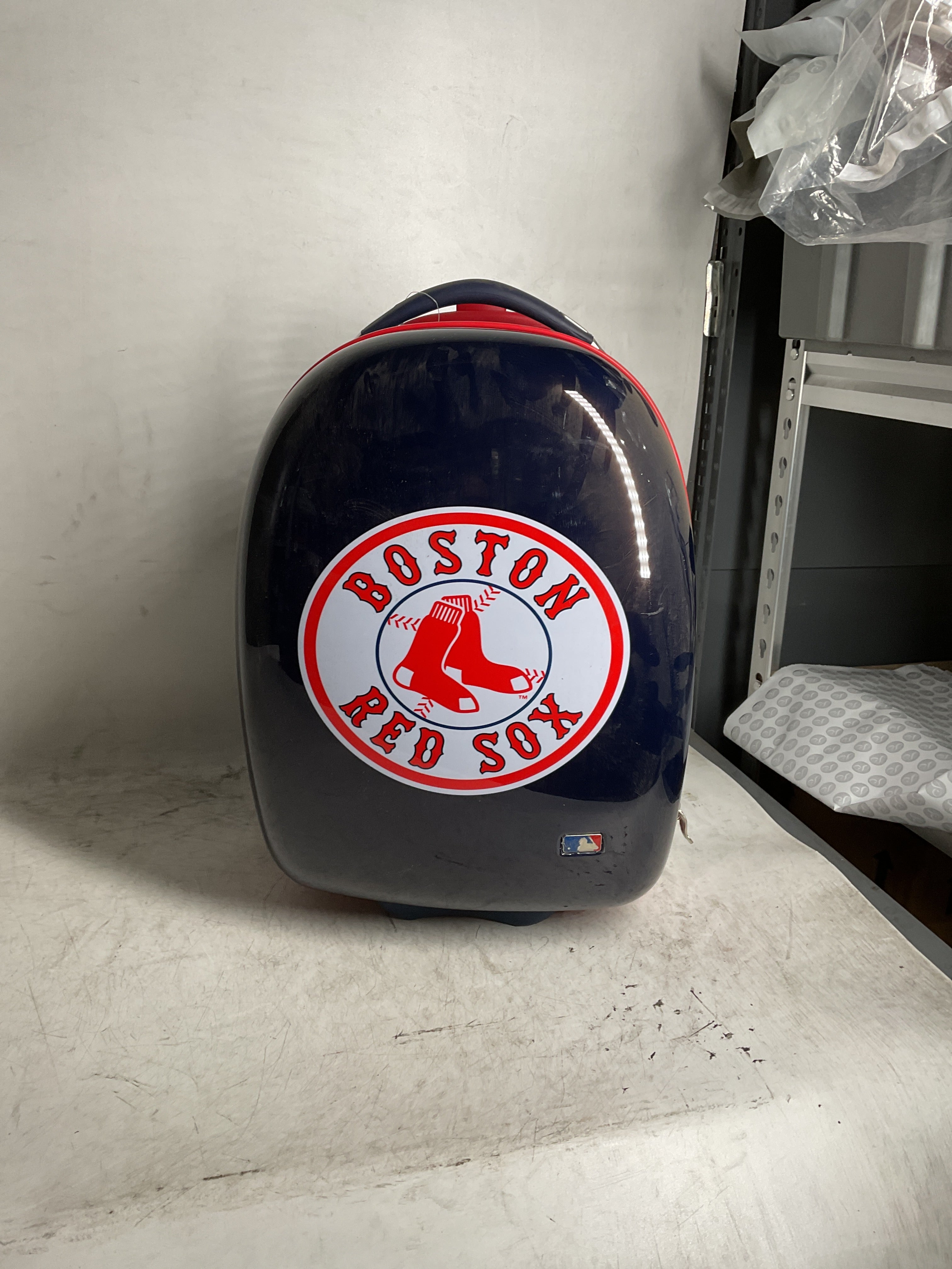 Heys America Major League Baseball Officially Licensed Expandable Spinner Luggage ( Boston Red Sox , 18-Inch ) Boston Red Sox 18 Inch U1