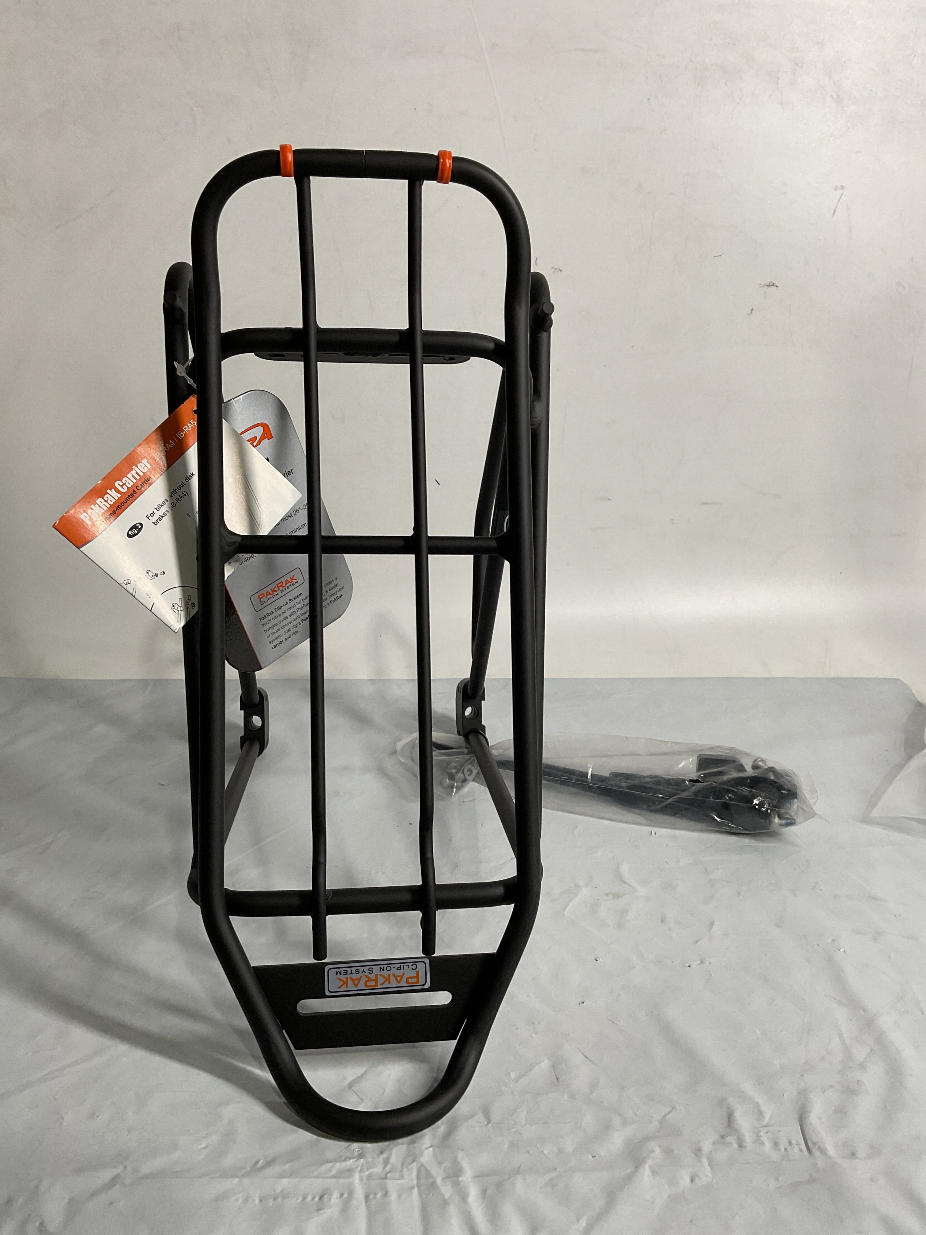 Ibera Bike Rack - Bicycle Touring Carrier Plus+ for Non-Disc Brake Mount, Frame-Mounted for Heavier Top & Side Loads, Height Adjustable for 26"-29" Frames Black  U1