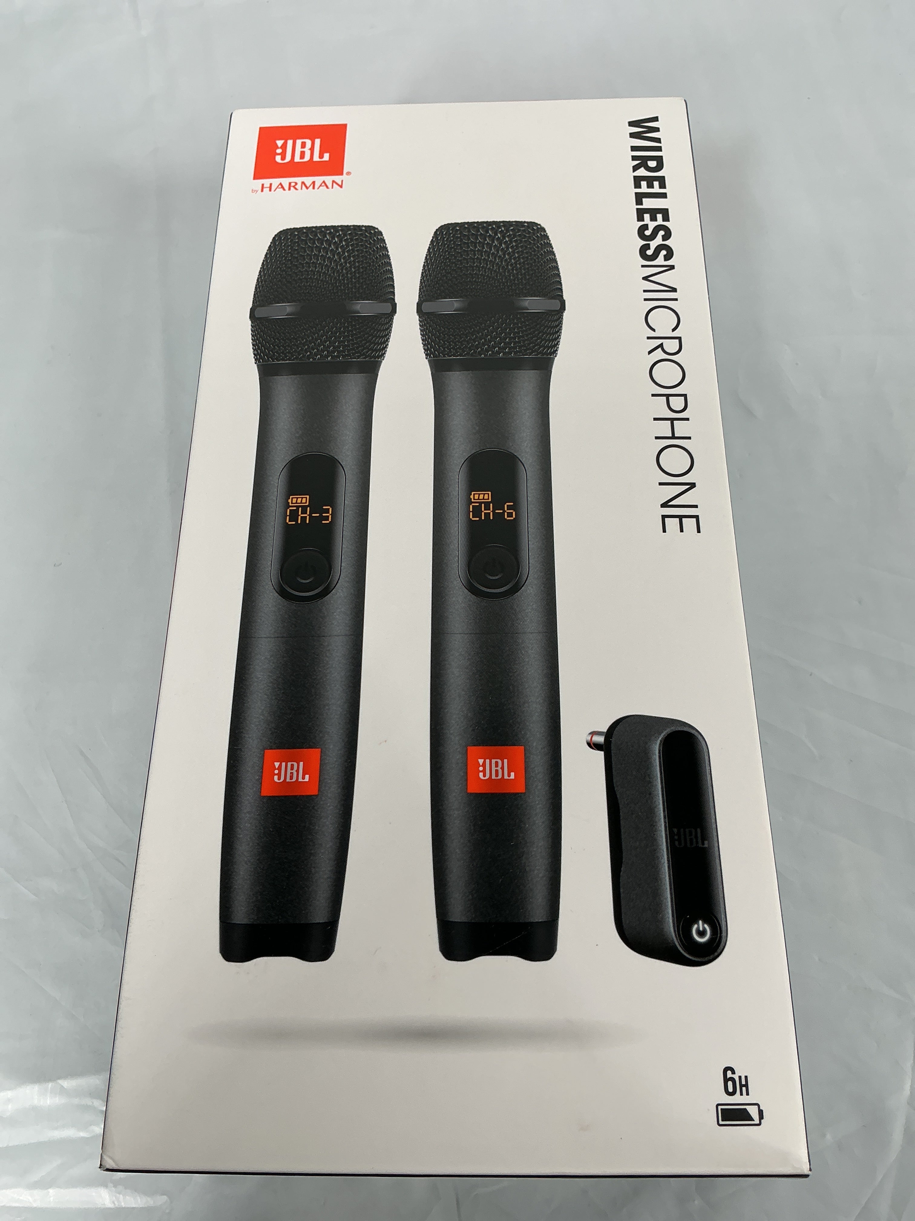 JBL Wireless Two Microphone System with Dual-Channel Receiver, Black Black  U1