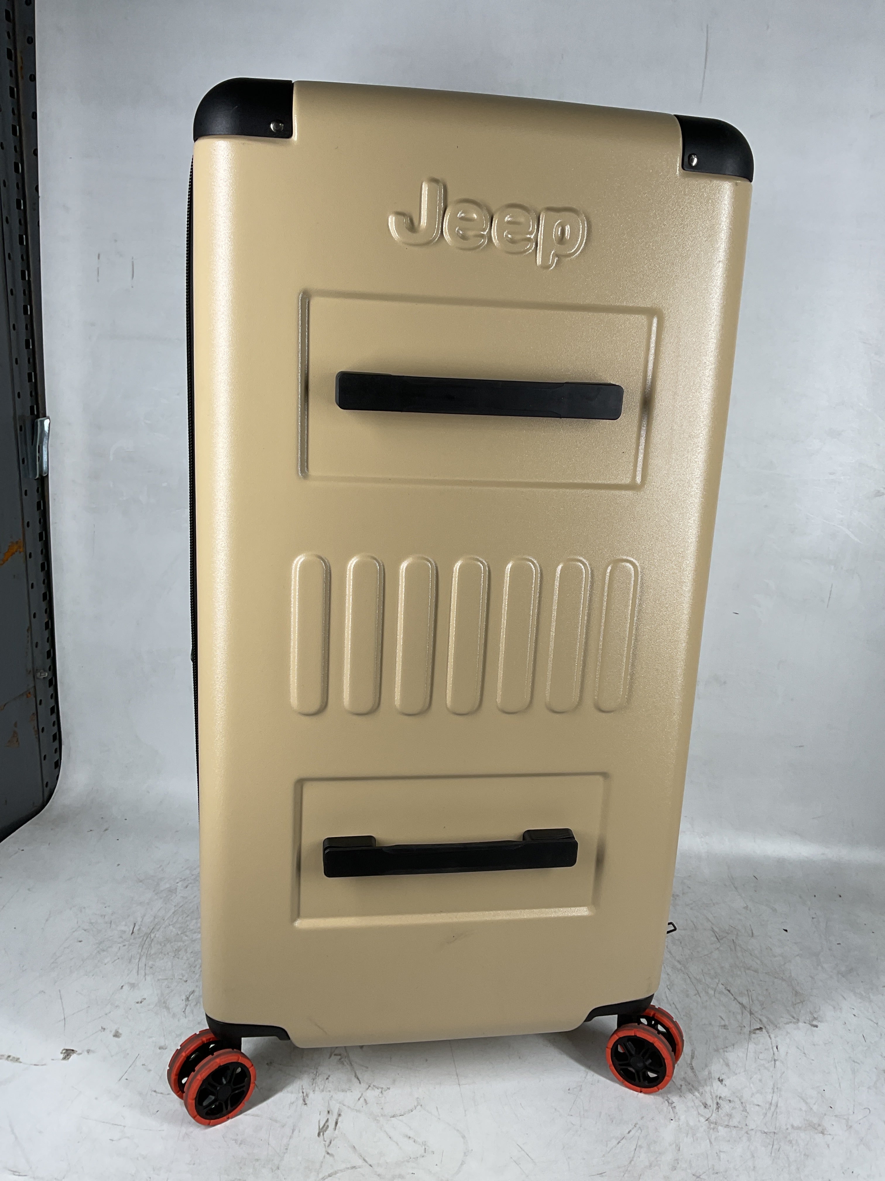 Jeep JH002B Hardside Expandable Luggage with Spinner Wheels ( Warm Sand , Checked-Large 29 Inch ) Warm Sand Checked Large 29 Inch U1