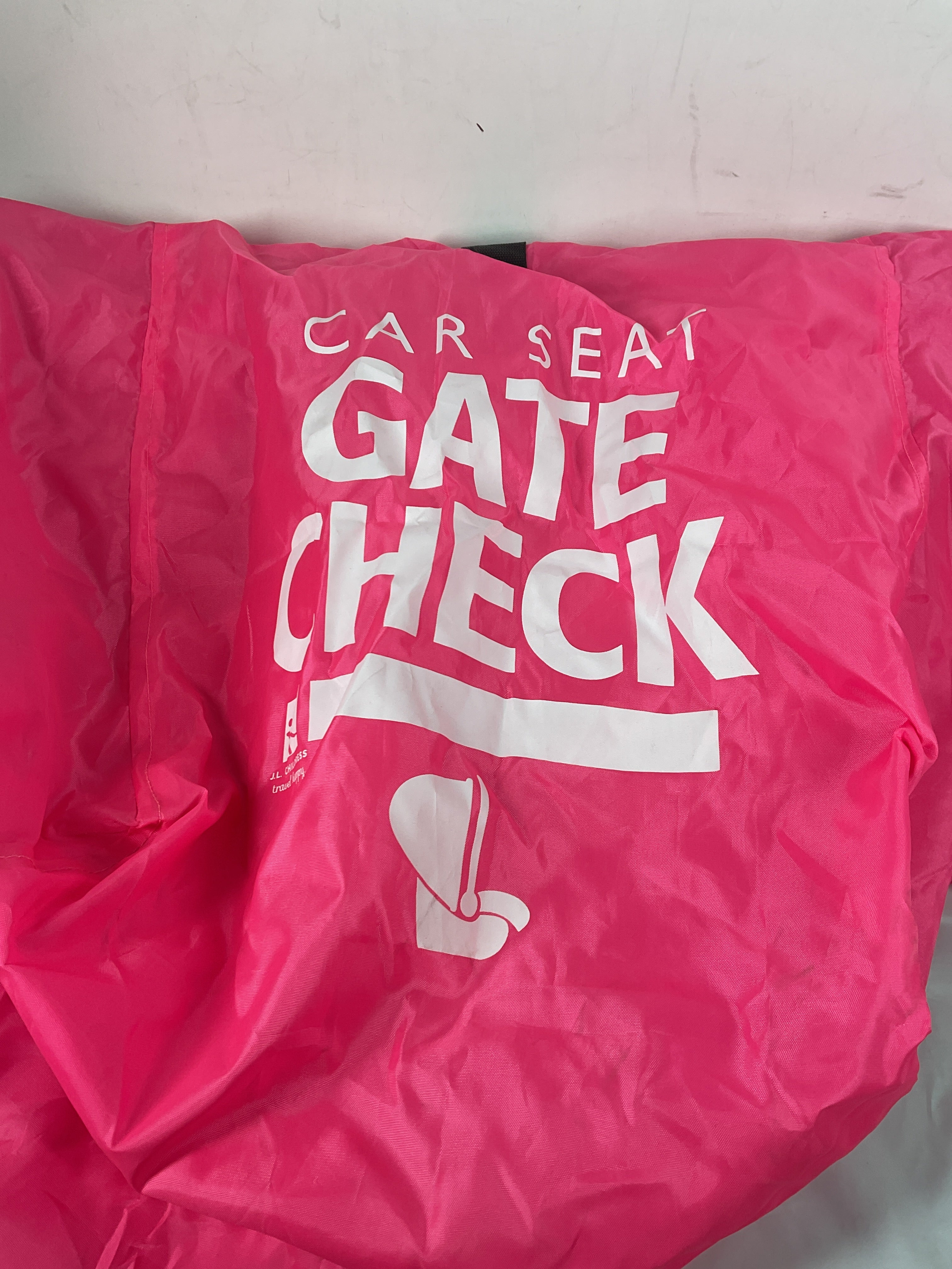 J.L. Childress Gate Check Bag for Car Seats - Air Travel Bag - Fits Convertible Car Seats, Infant carriers & Booster Seats ( Neon Pink , One Size ) Neon Pink One Size U2