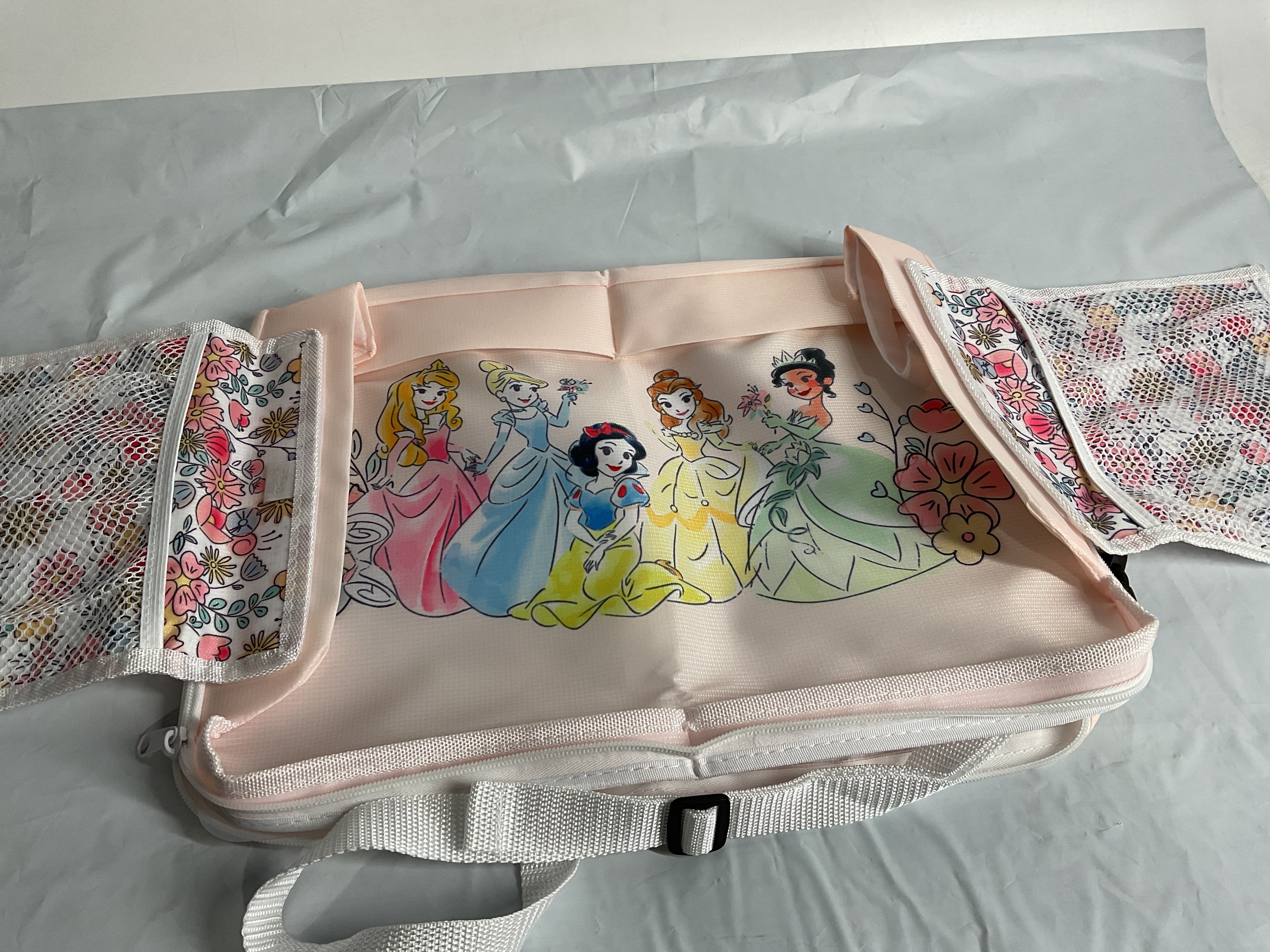J.L. Childress Disney Baby by 3-in-1 Travel Tray & iPad Tablet Holder, Car Seat Lap Tray for Toddlers & Kids ( Disney Princess , 12x16x3 Inch (Pack of 1) ) Disney Princess 12 X 16 X 3 Inch Pack Of 1 U1