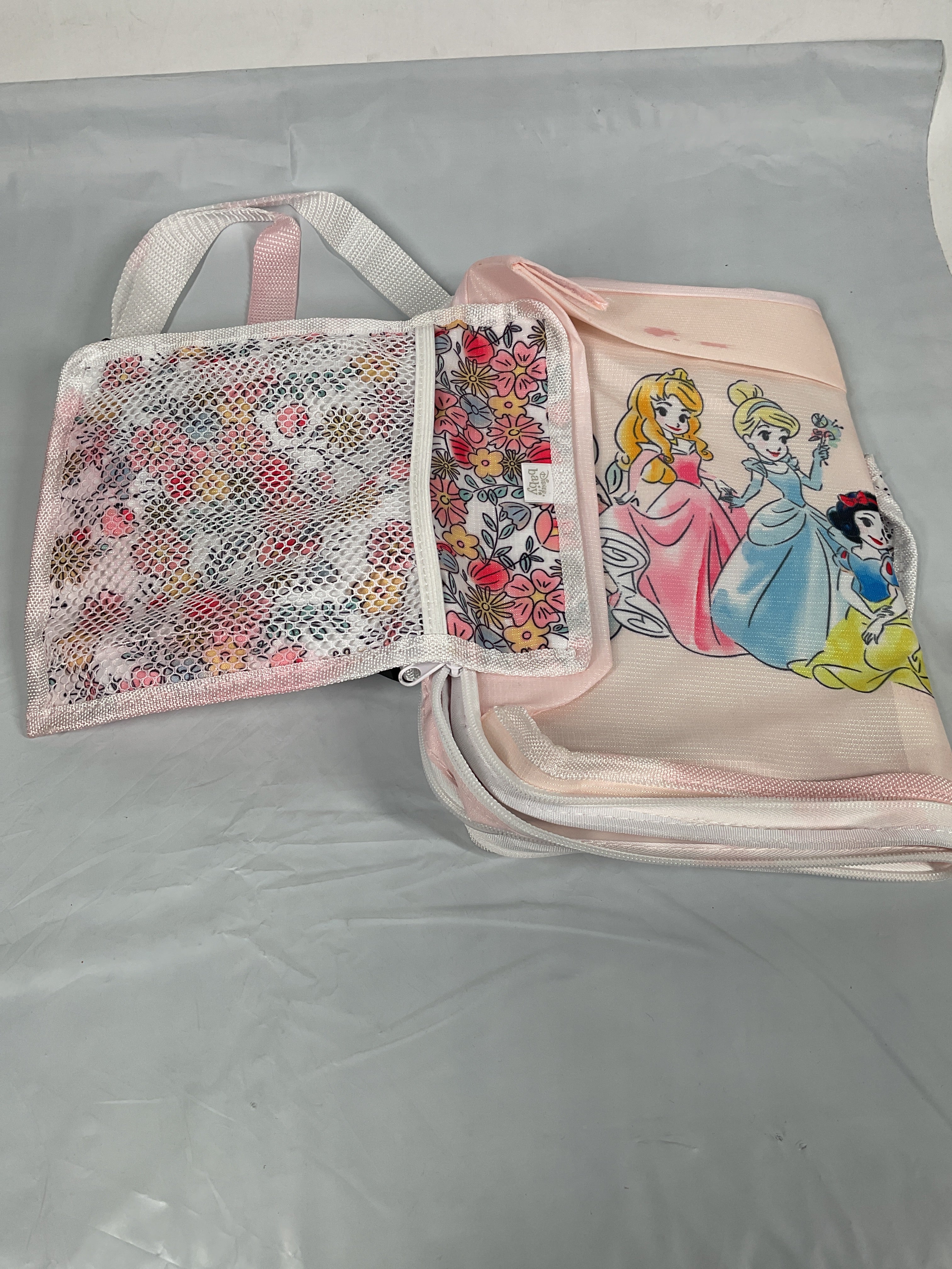 J.L. Childress Disney Baby by 3-in-1 Travel Tray & iPad Tablet Holder, Car Seat Lap Tray for Toddlers & Kids ( Disney Princess , 12x16x3 Inch (Pack of 1) ) Disney Princess 12 X 16 X 3 Inch Pack Of 1 U2