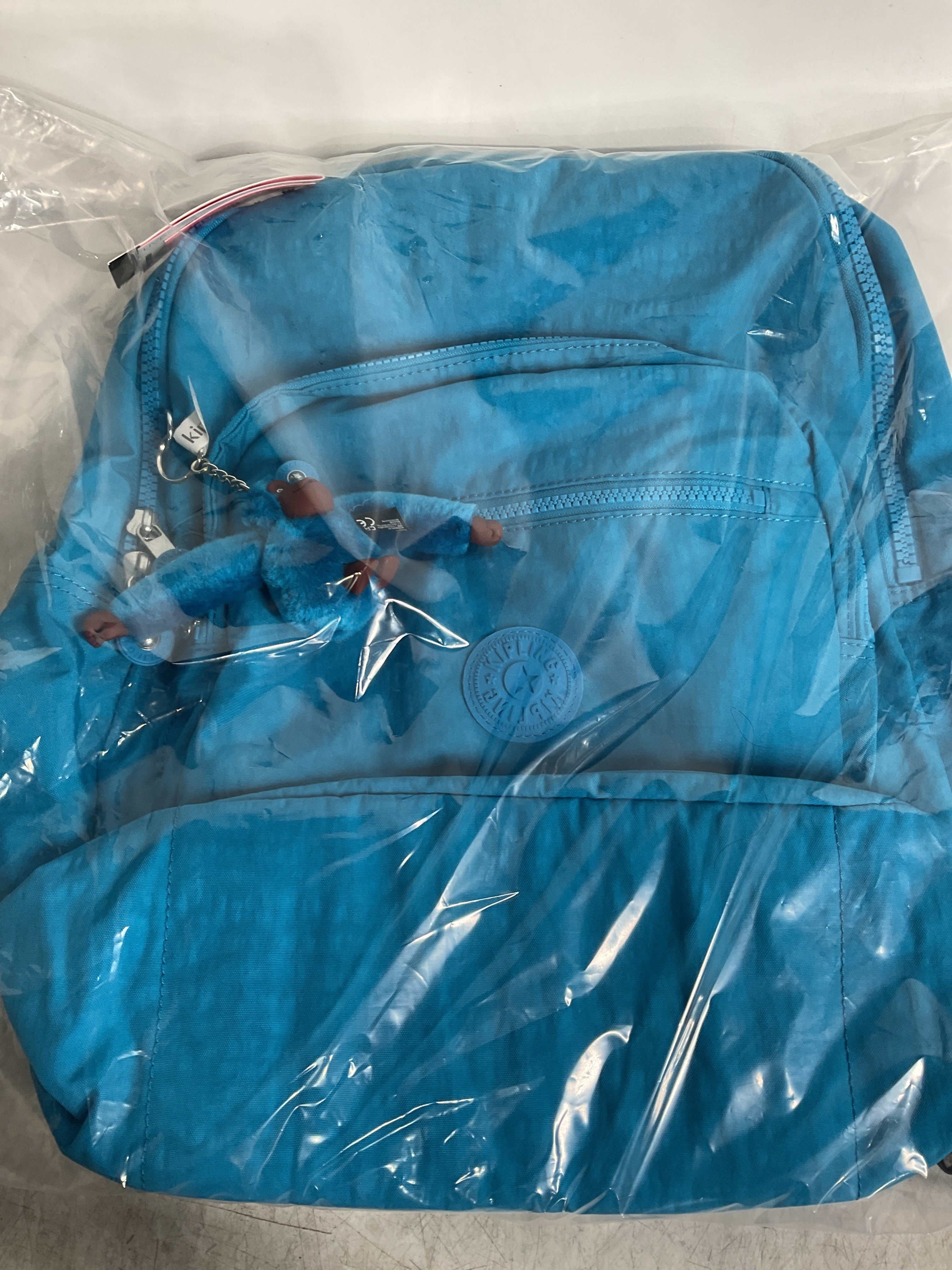 Kipling Women's Seoul 15" Laptop Backpack, Durable, Roomy with Padded Shoulder Straps, Built-In Protective Sleeve Azure Sky Bts Solid 12.75''L x 17.25''H x 8''D U1