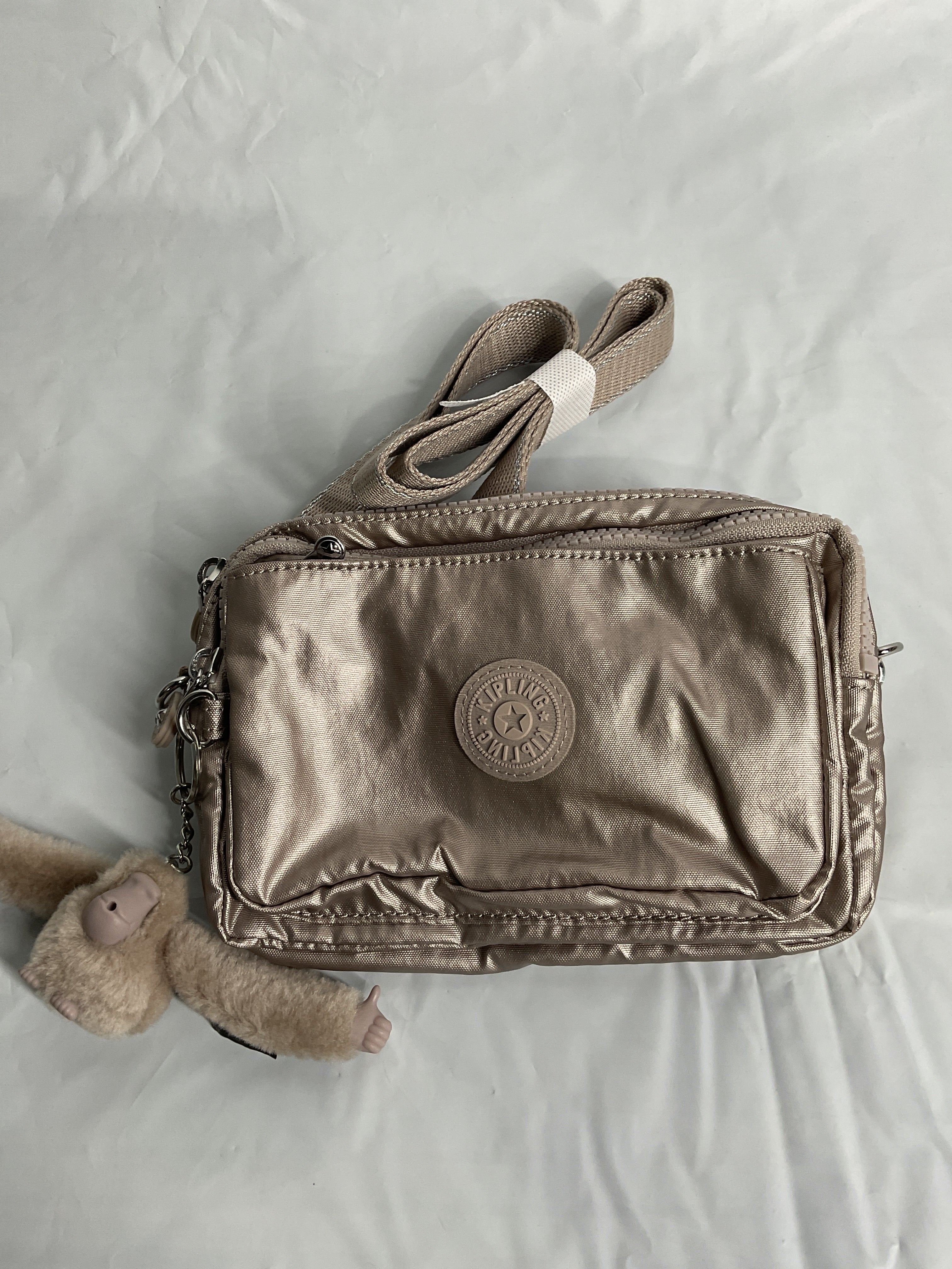 Kipling Abanu Multi Convertible Crossbody Bag ( Metallic Glow , One Size ) Metallic Glow One Size U1