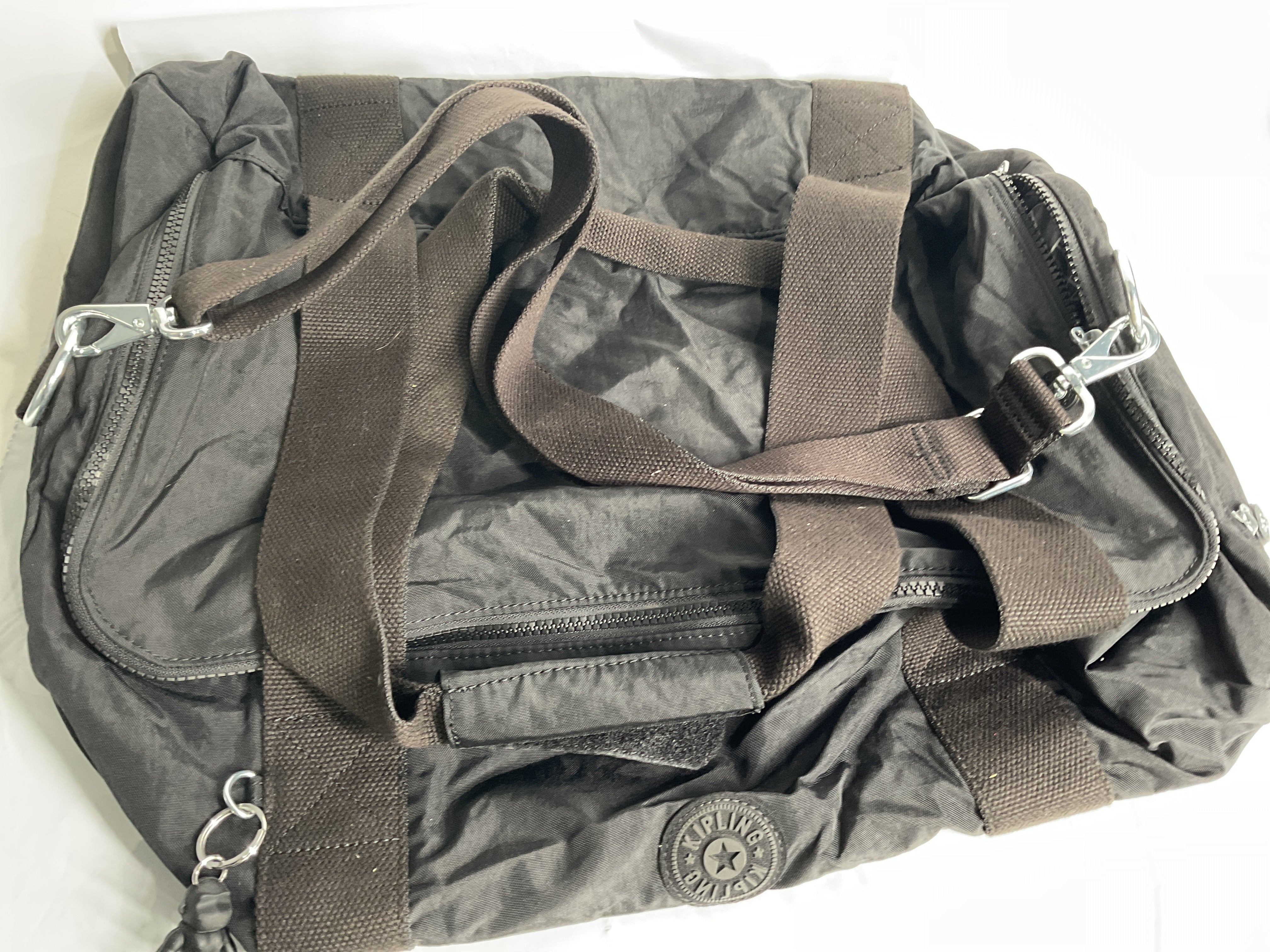 Kipling Argus Small Duffle Bag ( Black Noir , 20.75"L x 11.5"H x 11.5"D ) Black Noir 20 75 L X 11 5 H X 11 5 D U3