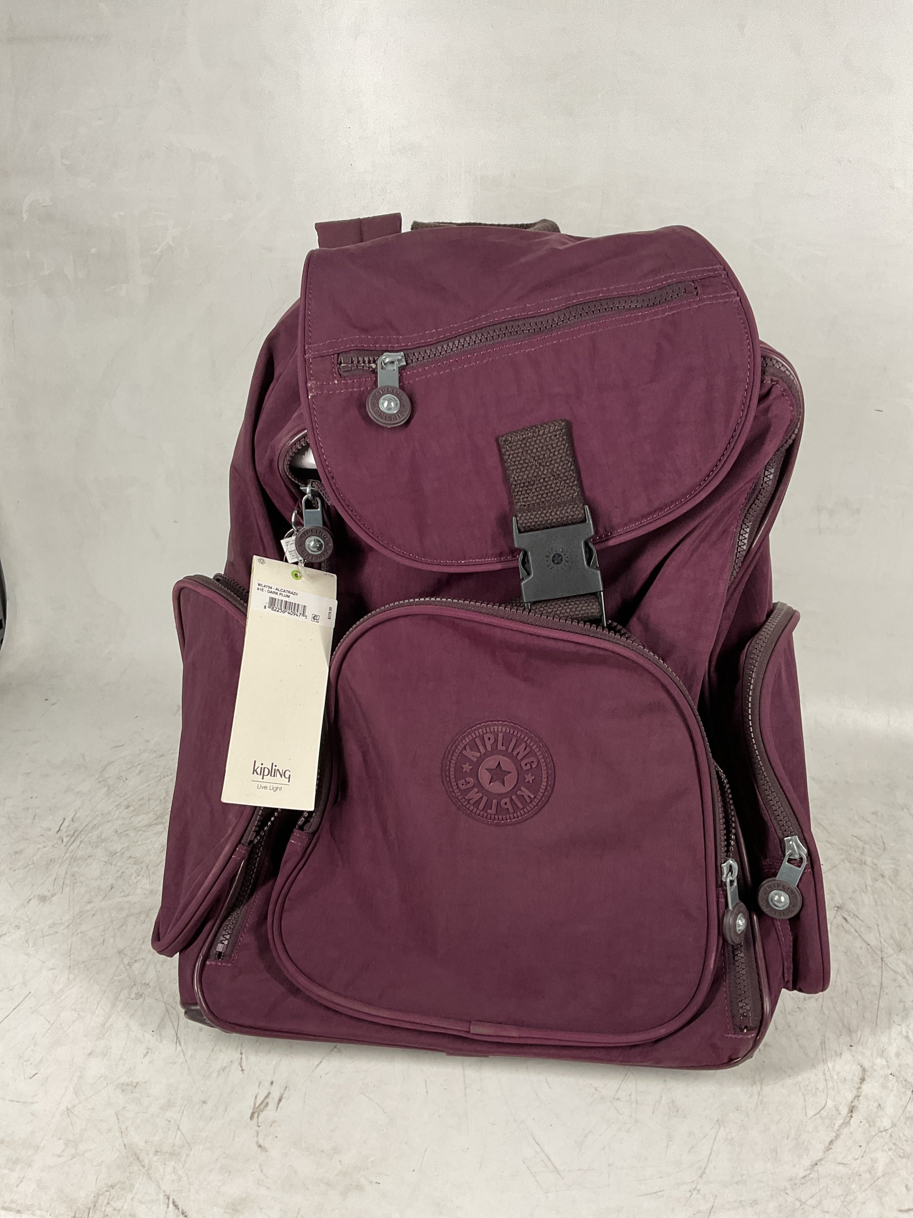 Kipling Alcatraz II Backpack ( Dark Plum , One Size ) Dark Plum One Size U1