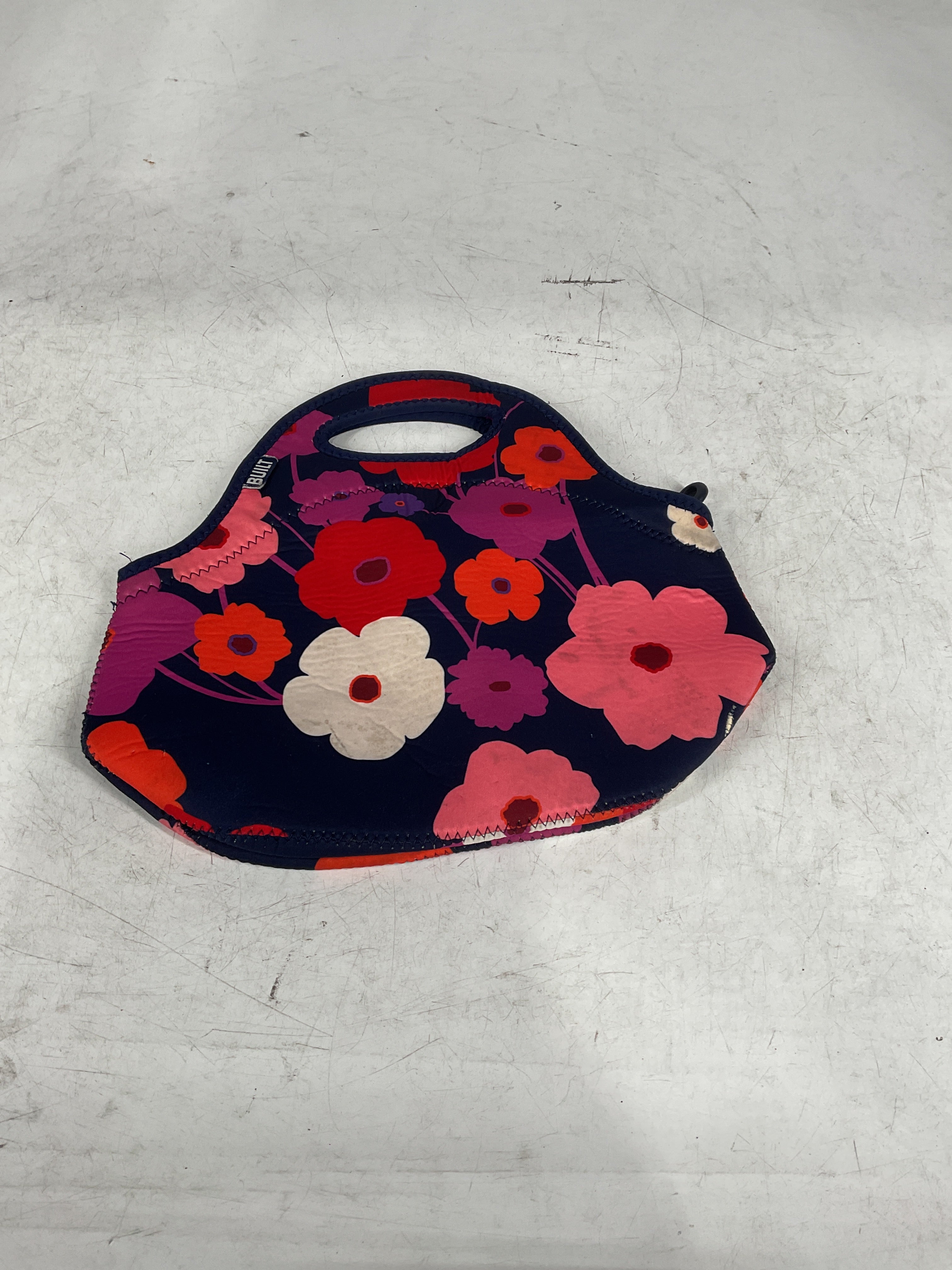 BUILT Gourmet Getaway Soft Neoprene Lunch Tote Bag - Lightweight, Insulated and Reusable, Lush Flower U1