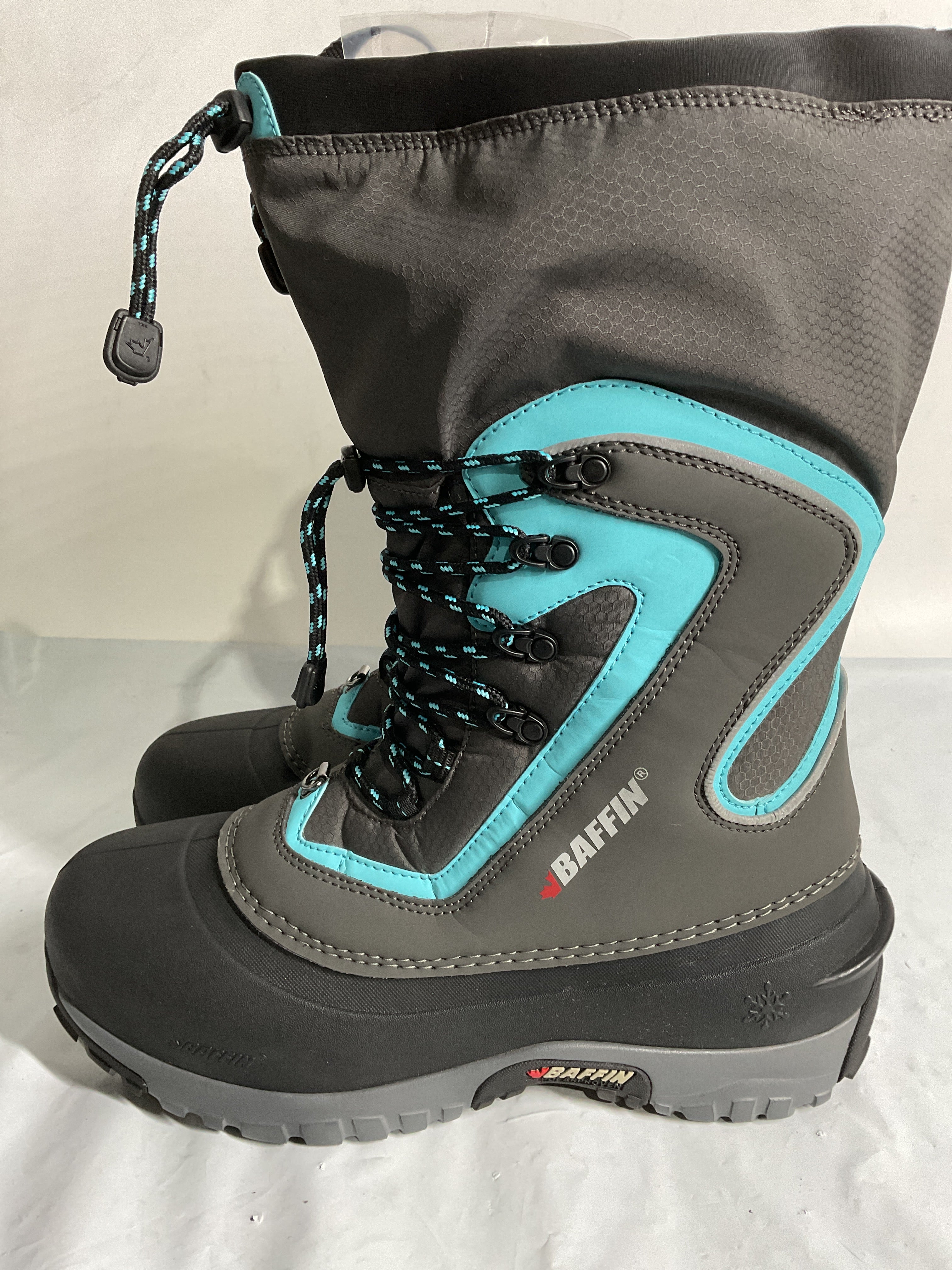 Baffin Women's Flare Insulated Active Boot,Charcoal/Teal,6 M US Charcoal/Teal 11 U1