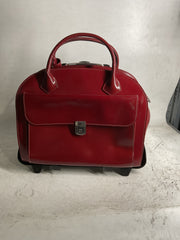 McKlein USA Willowbrook 15.6" Ladies' Leather Wheeled Laptop Briefcase ( Red , One Size ) Red One Size U1