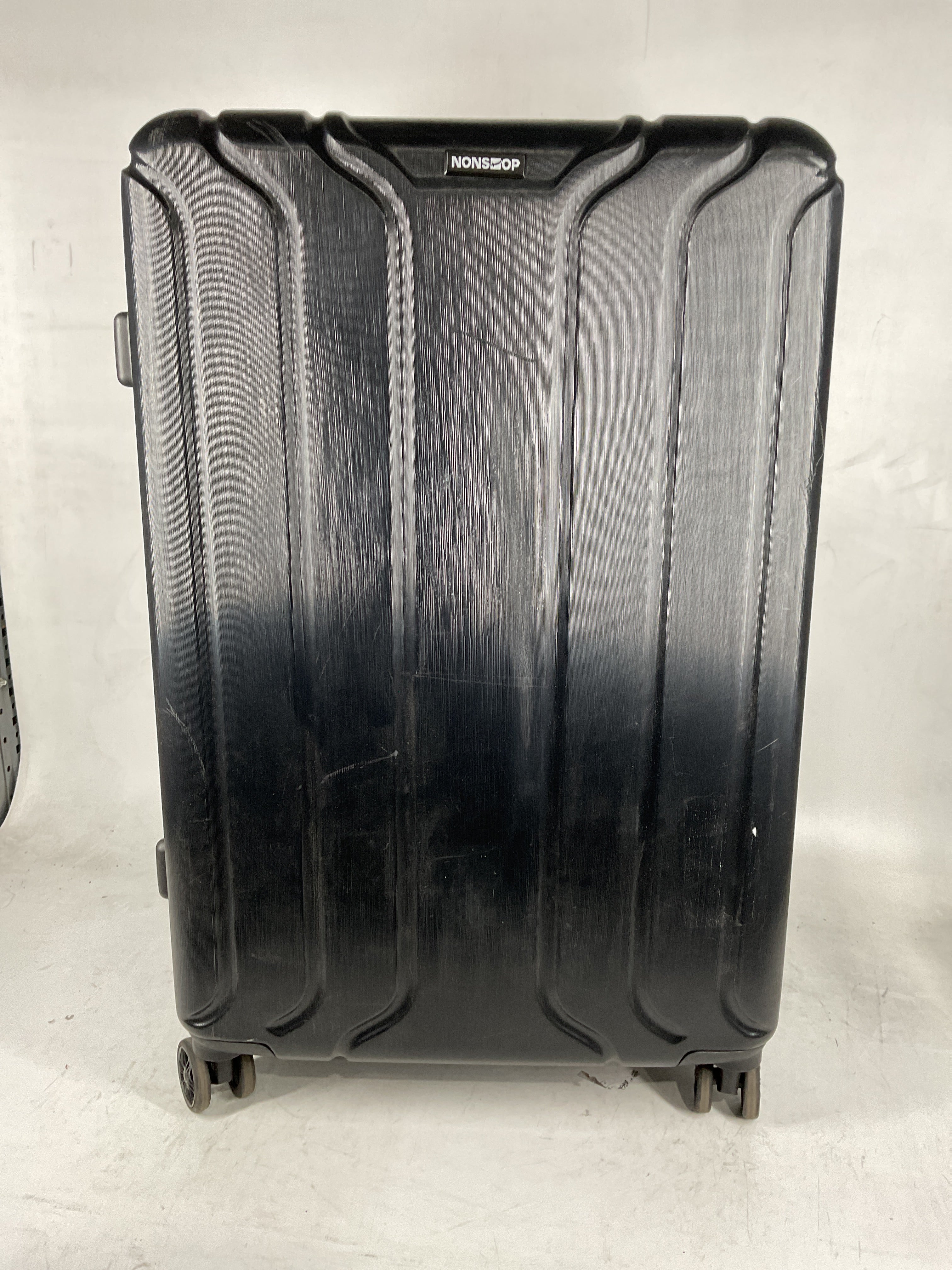 NONSTOP NEW YORK Luggage Expandable Spinner Wheels hard side shell Travel Suitcase Set 3 Piece Lightweight, TSA Lock, Double USB Port + 2 packing cubes Black 3 Piece Set 20 24 28 U28