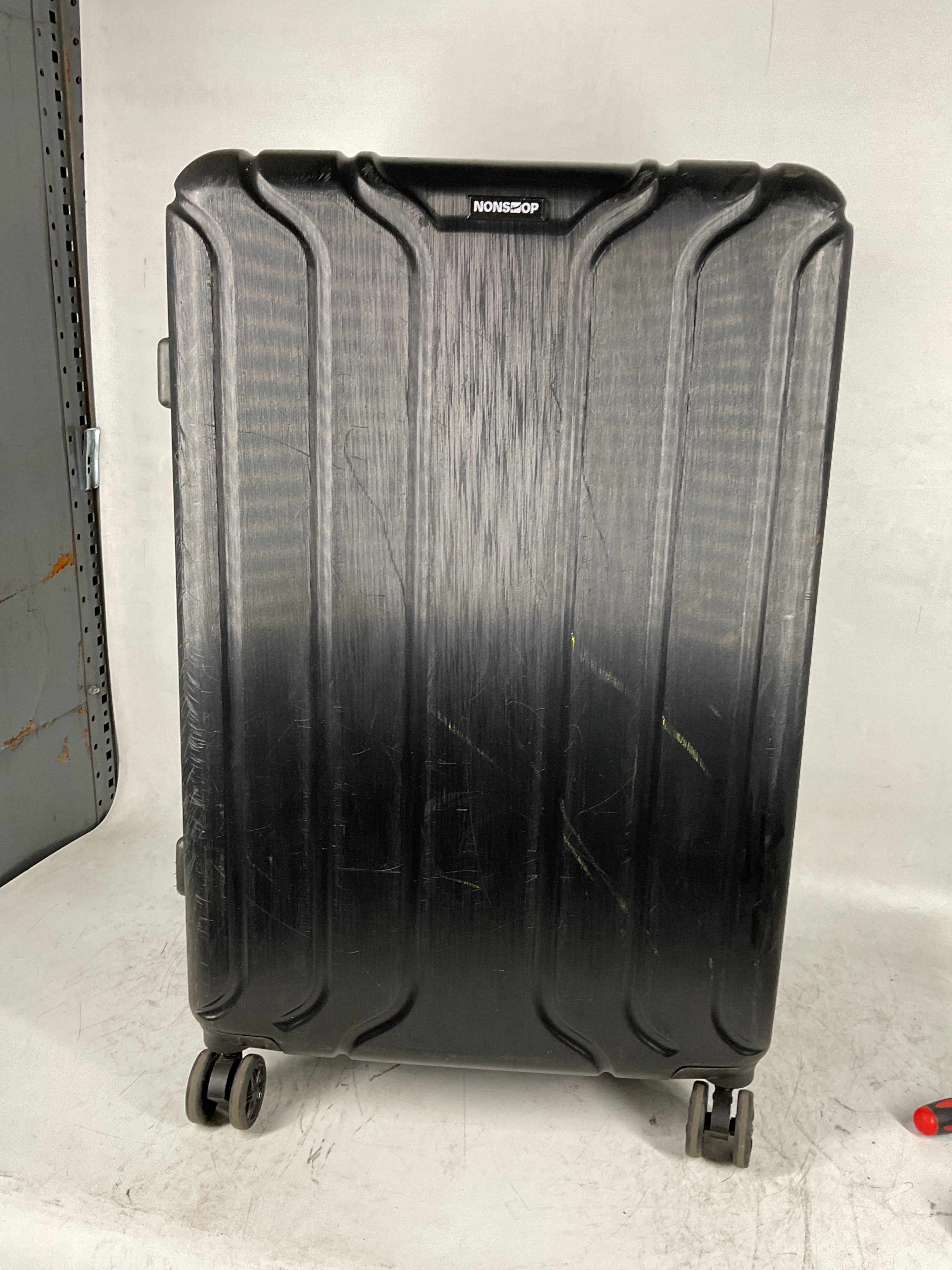 NONSTOP NEW YORK Luggage Expandable Spinner Wheels hard side shell Travel Suitcase Set 3 Piece Lightweight, TSA Lock, Double USB Port + 2 packing cubes Black 3 Piece Set 20 24 28 U32