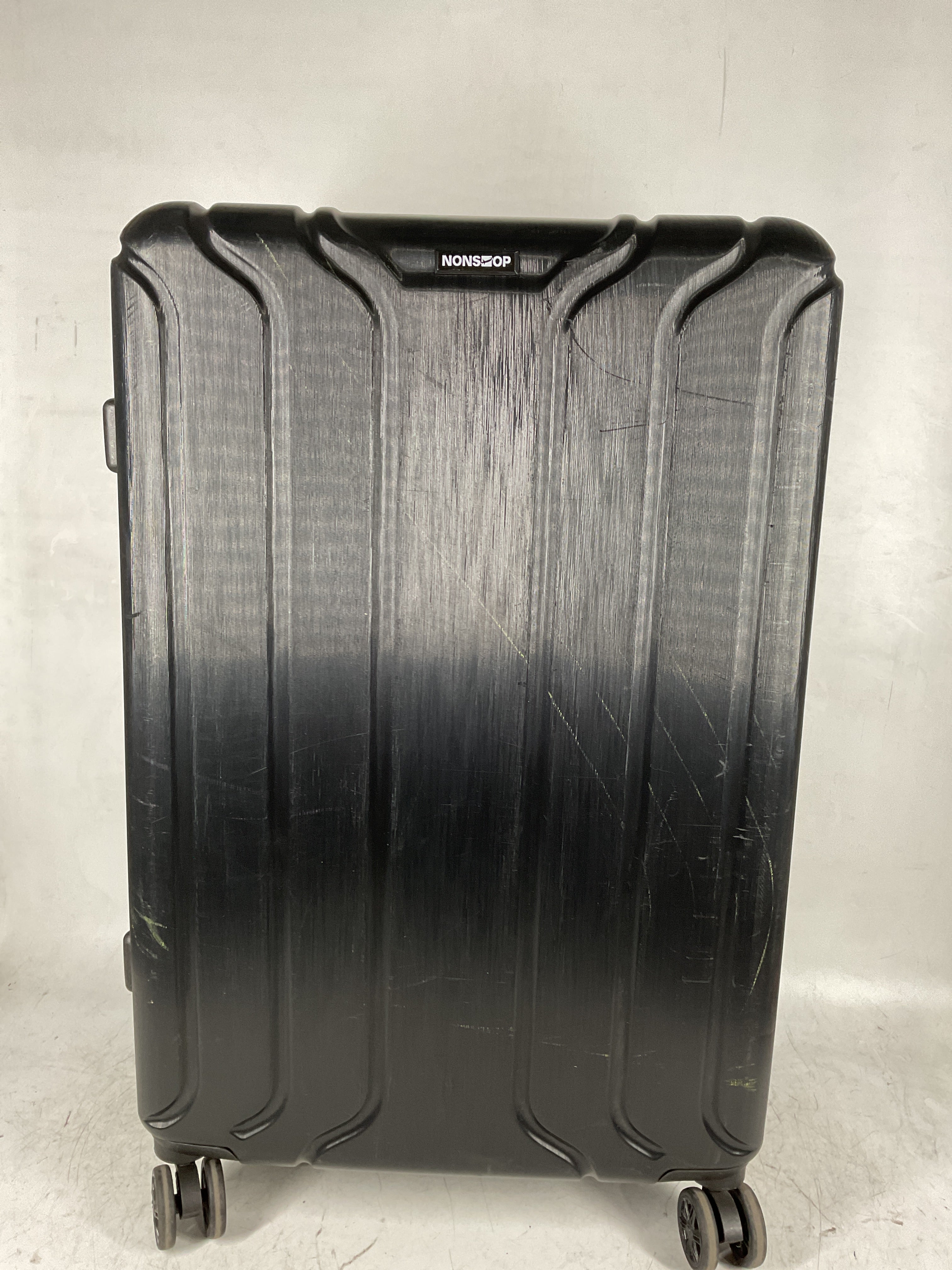 NONSTOP NEW YORK Luggage Expandable Spinner Wheels hard side shell Travel Suitcase Lightweight, TSA Lock, Double USB Port  ( Black , 3-Piece Set (20/24/28) ) Black 3 Piece Set 20 24 28 U36
